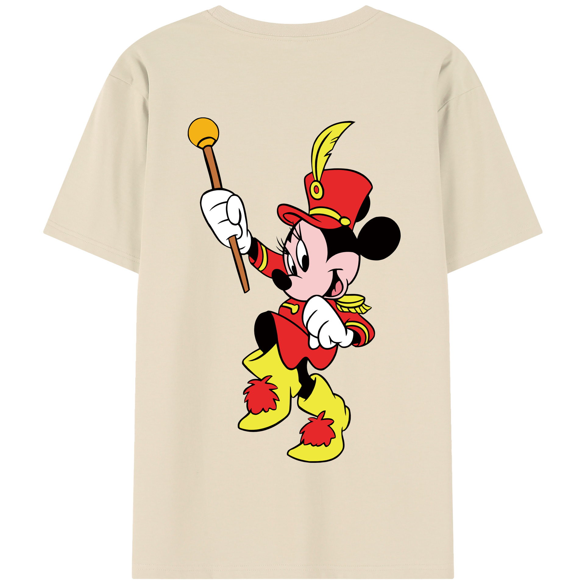 （画像用） ミッキーマウス Mickey Mouse 綿100％半袖Tシャツ（背面プリント）