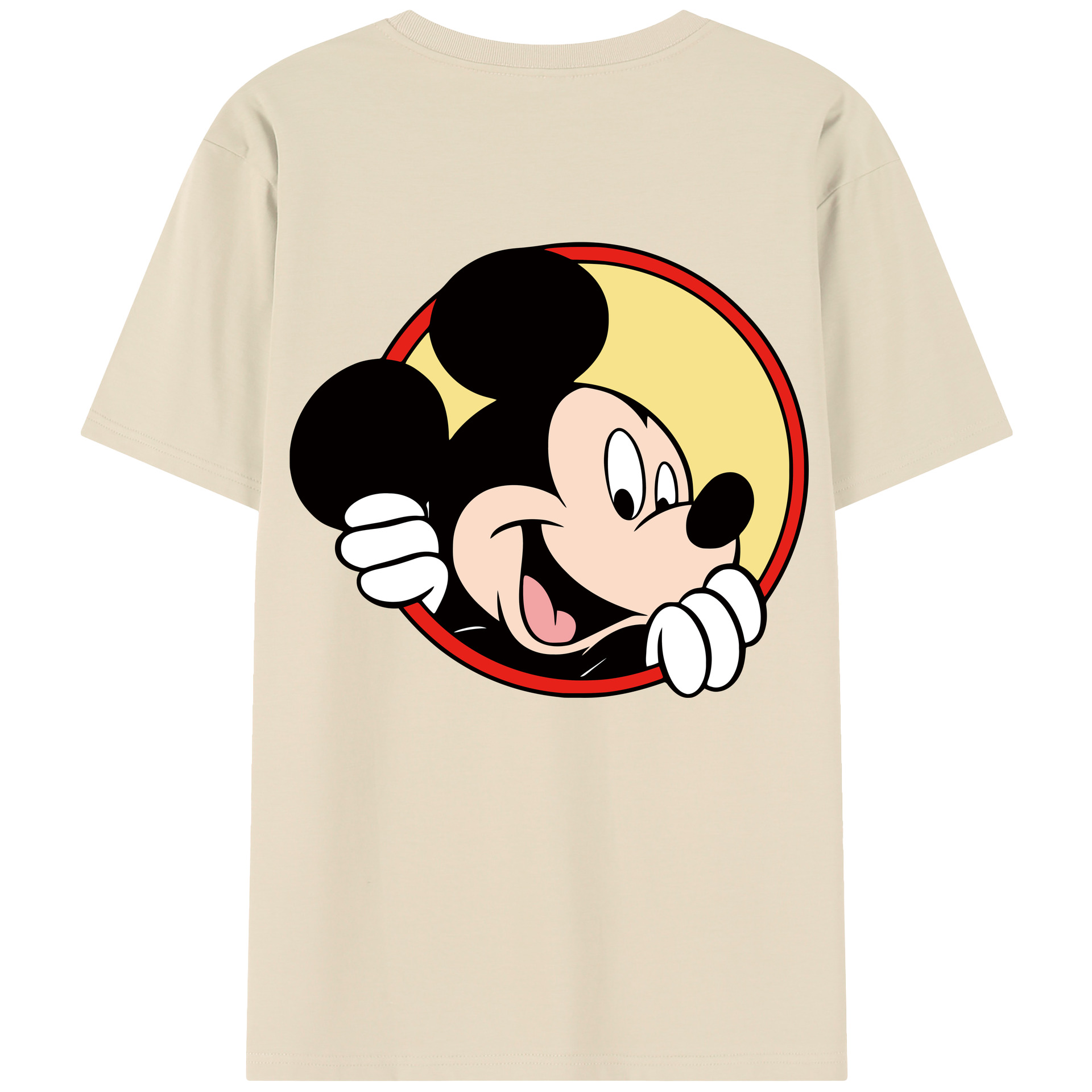 （画像用） ミッキーマウス Mickey Mouse 綿100％半袖Tシャツ（背面プリント）