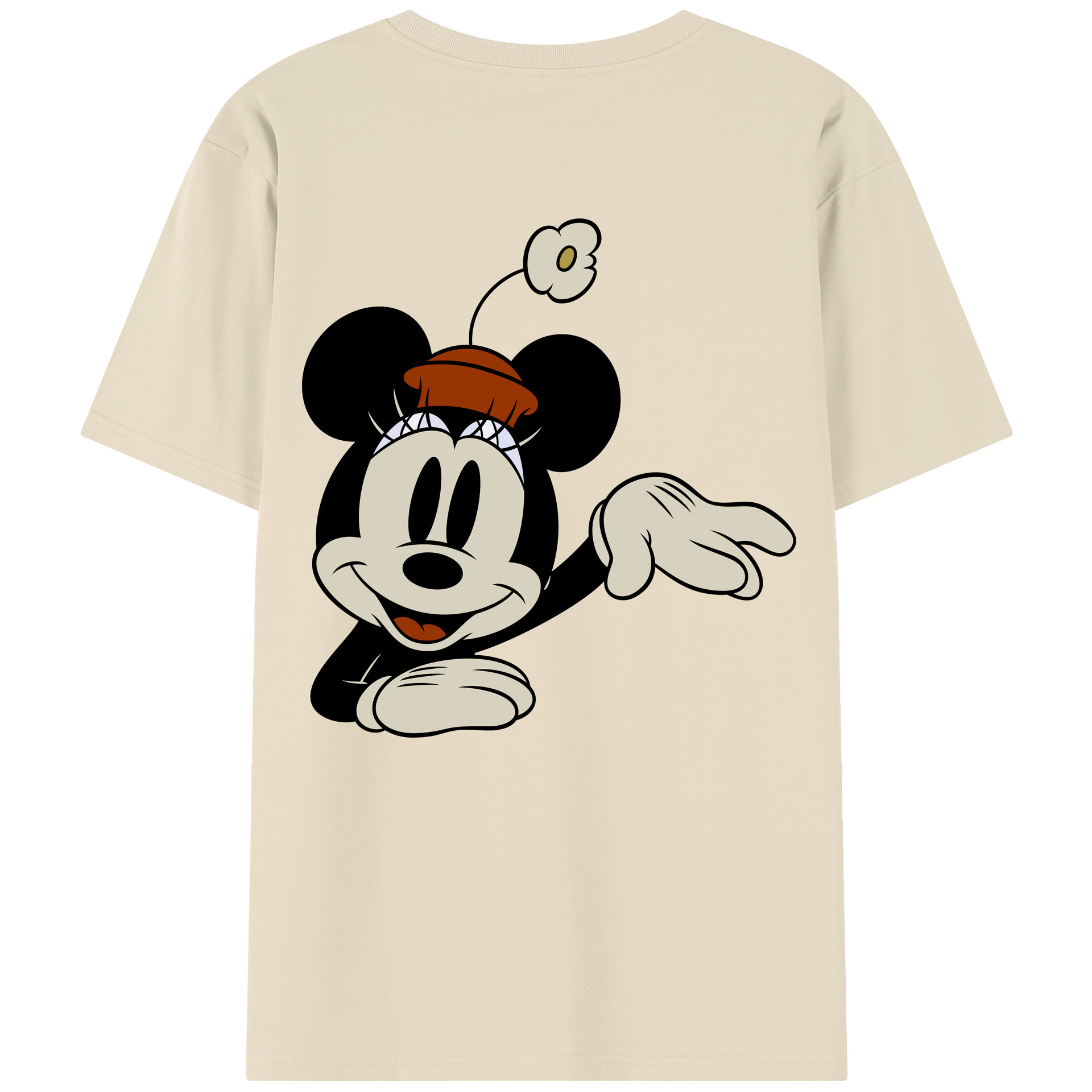 （画像用） ミッキーマウス Mickey Mouse 綿100％半袖Tシャツ（背面プリント）