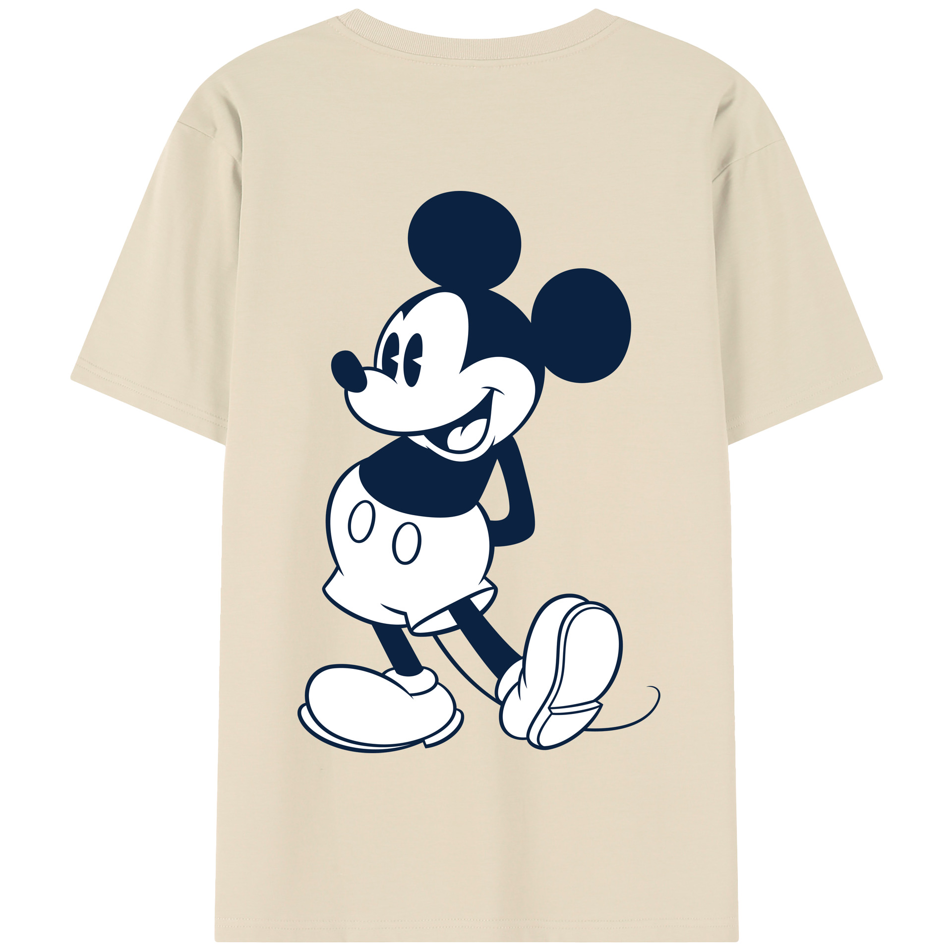 （画像用） ミッキーマウス Mickey Mouse 綿100％半袖Tシャツ（背面プリント）