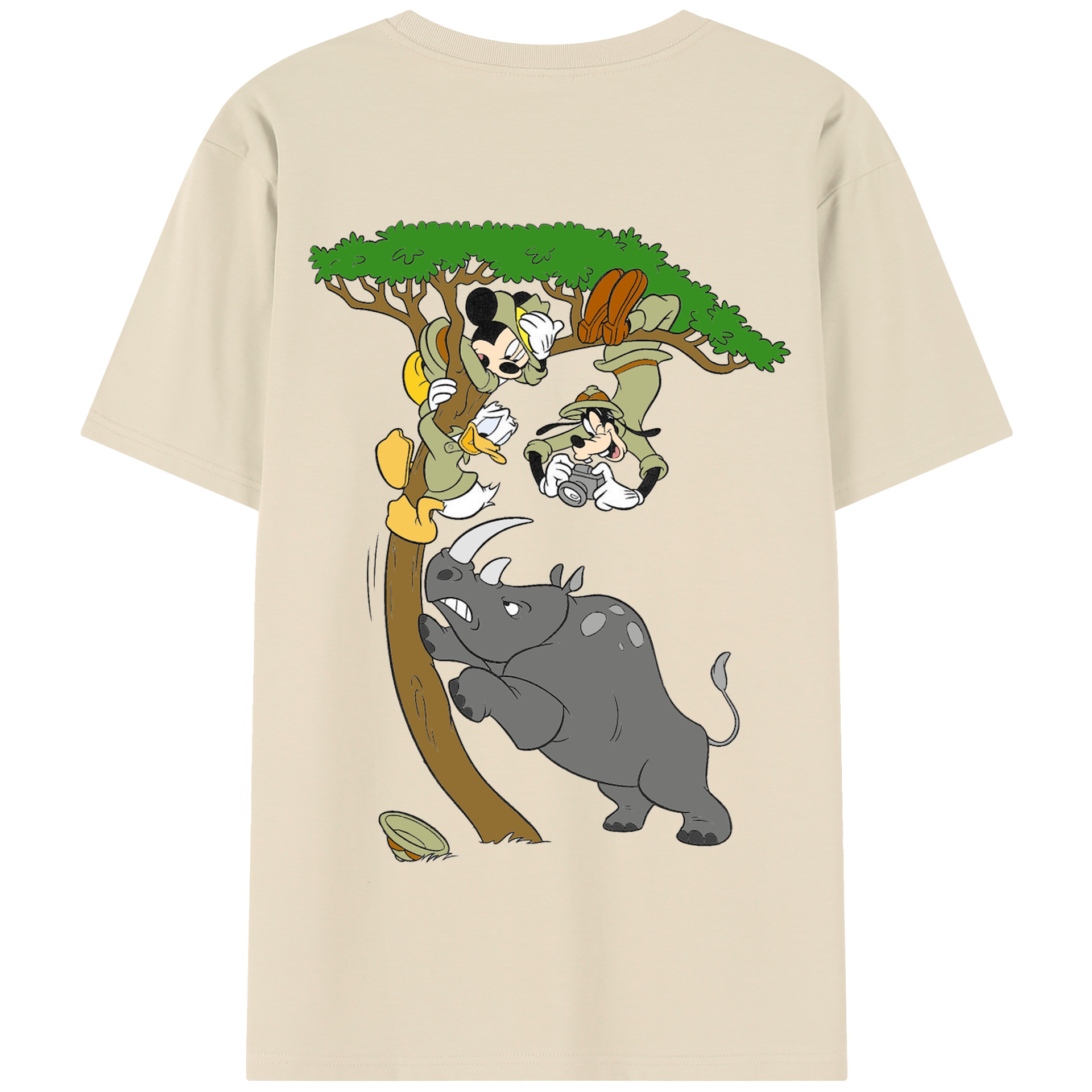 （画像用） ミッキーマウス Mickey Mouse 綿100％半袖Tシャツ（背面プリント）