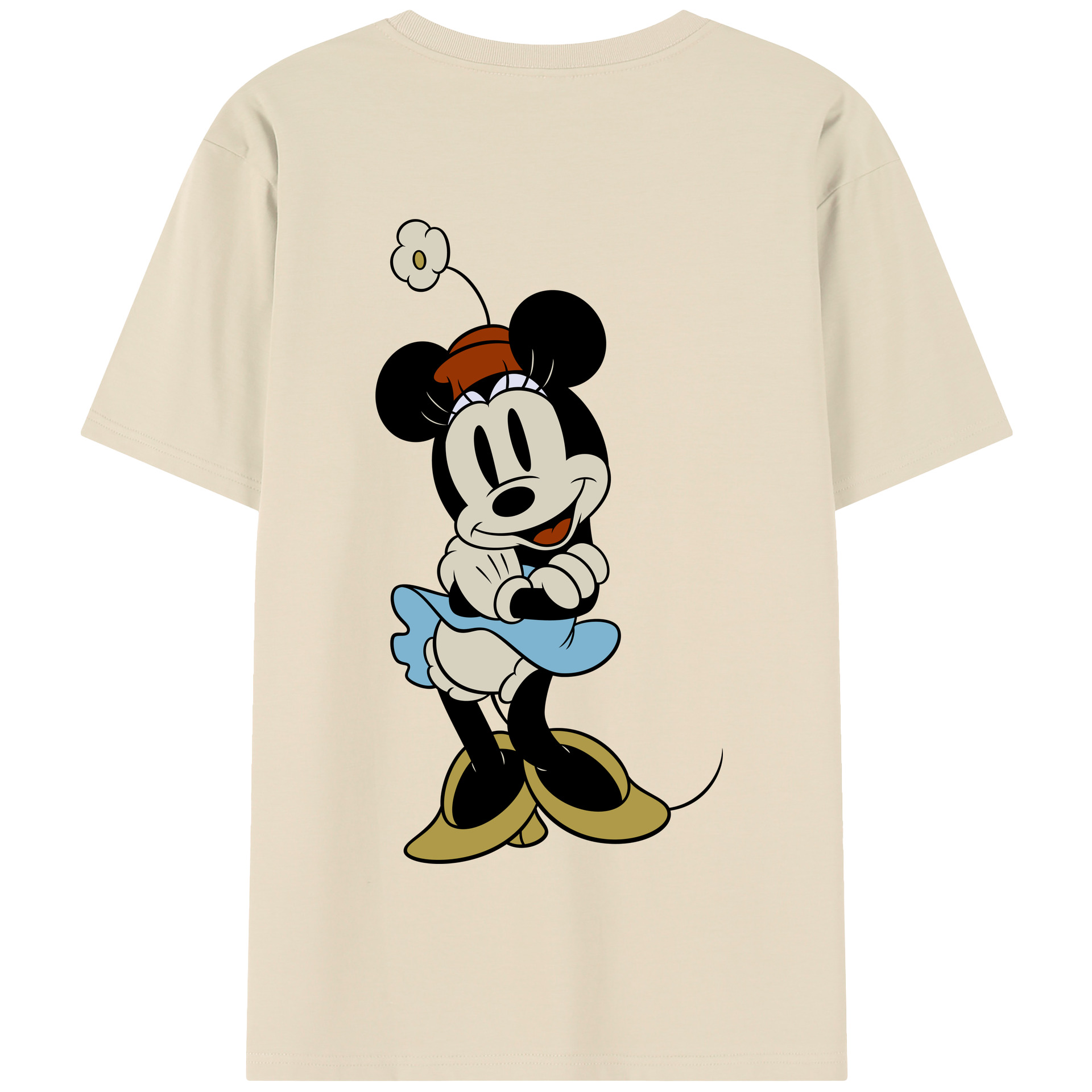 （画像用） ミッキーマウス Mickey Mouse 綿100％半袖Tシャツ（背面プリント）