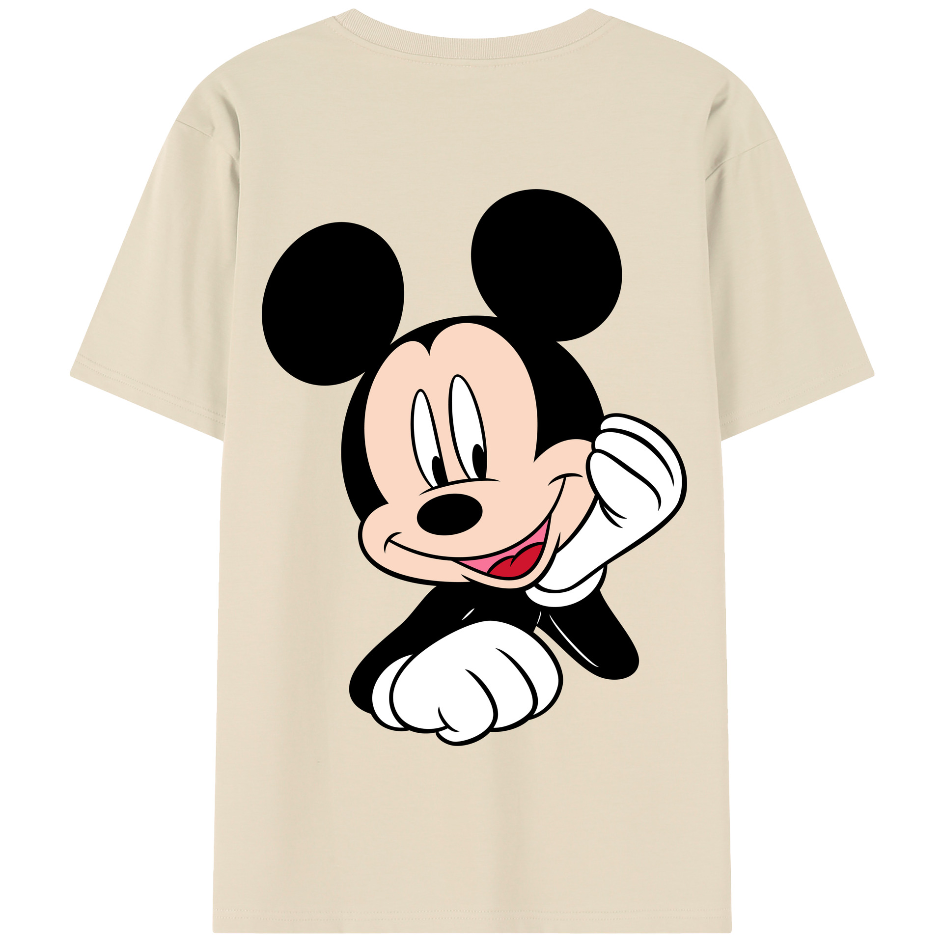 （画像用） ミッキーマウス Mickey Mouse 綿100％半袖Tシャツ（背面プリント）