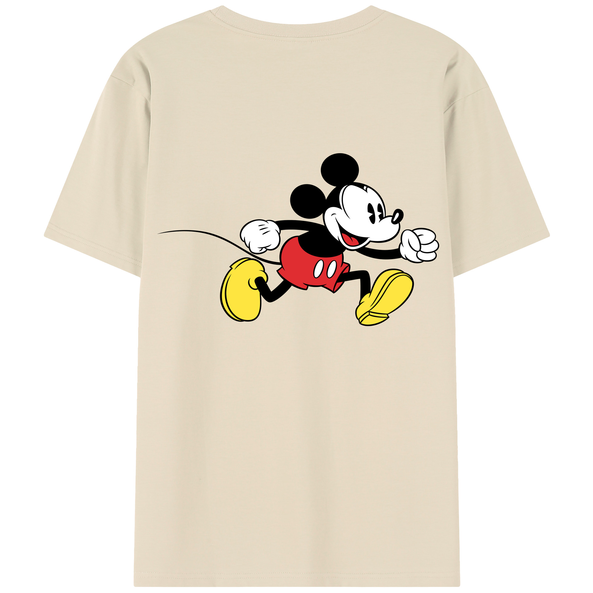 （画像用） ミッキーマウス Mickey Mouse 綿100％半袖Tシャツ（背面プリント）