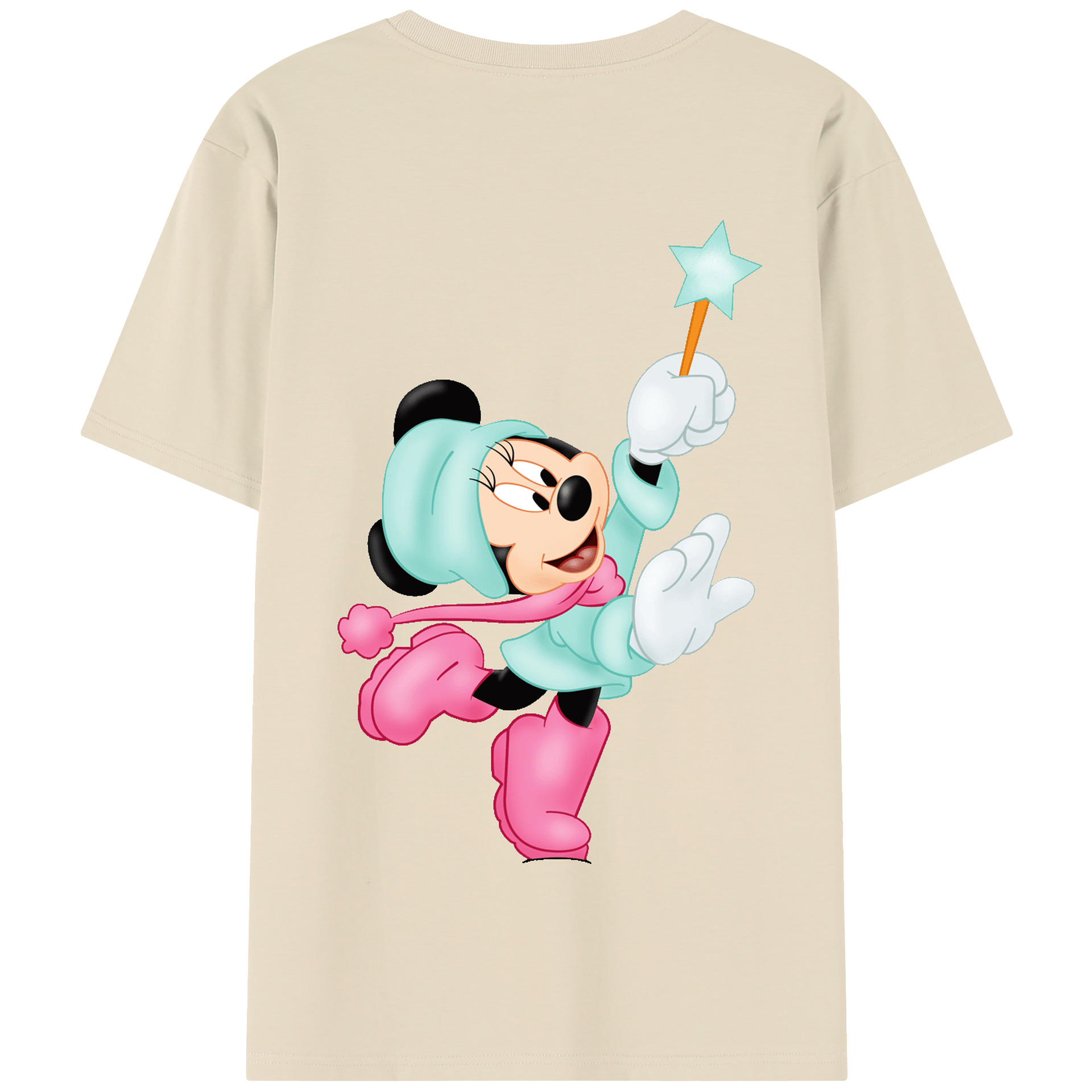 （画像用） ミッキーマウス Mickey Mouse 綿100％半袖Tシャツ（背面プリント）