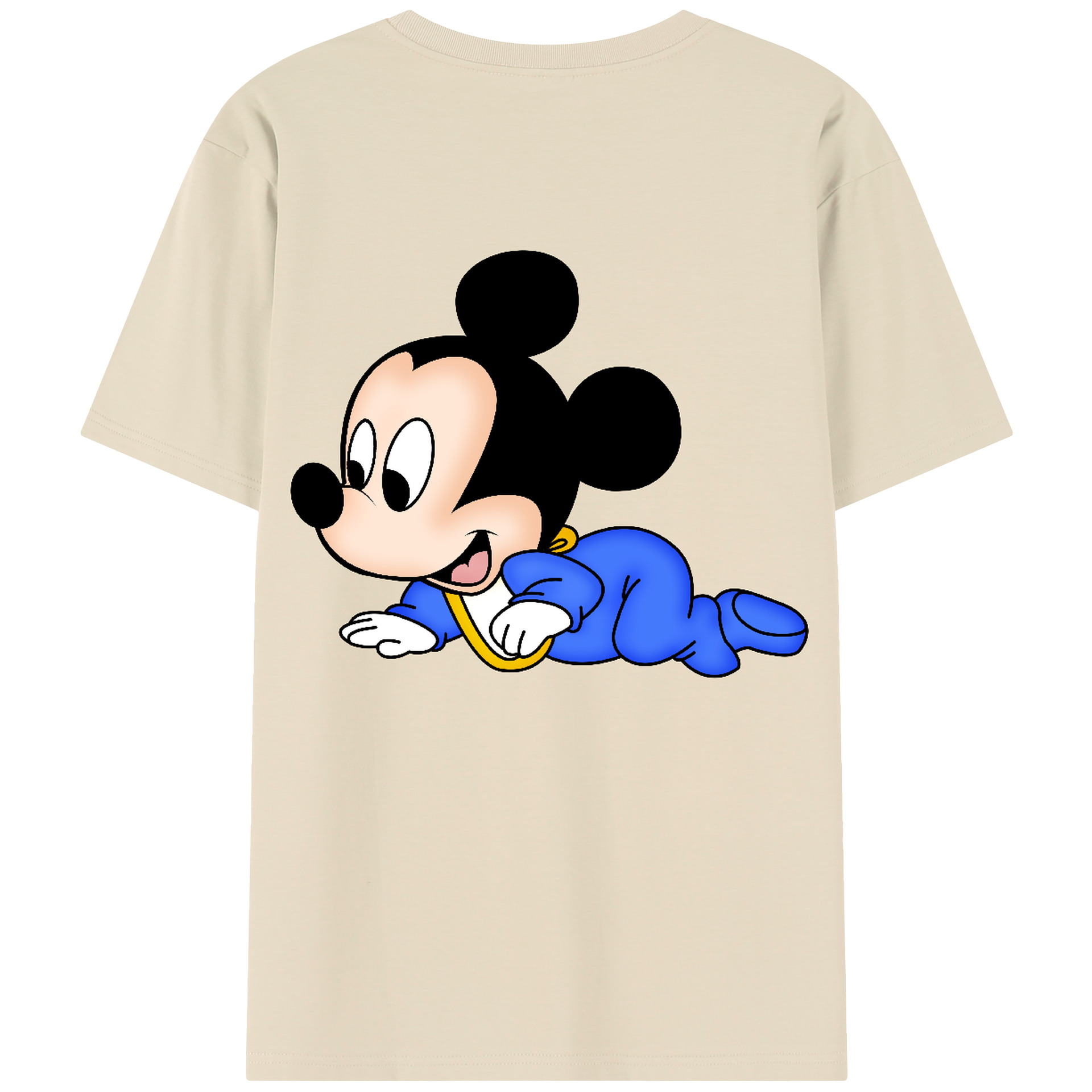 （画像用） ミッキーマウス Mickey Mouse 綿100％半袖Tシャツ（背面プリント）