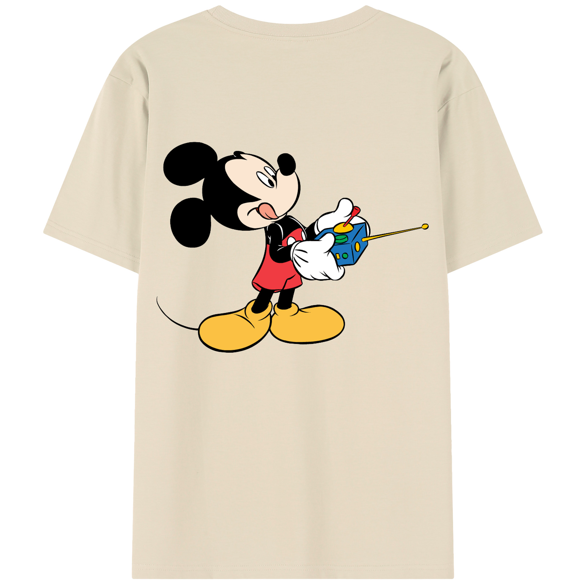 （画像用） ミッキーマウス Mickey Mouse 綿100％半袖Tシャツ（背面プリント）