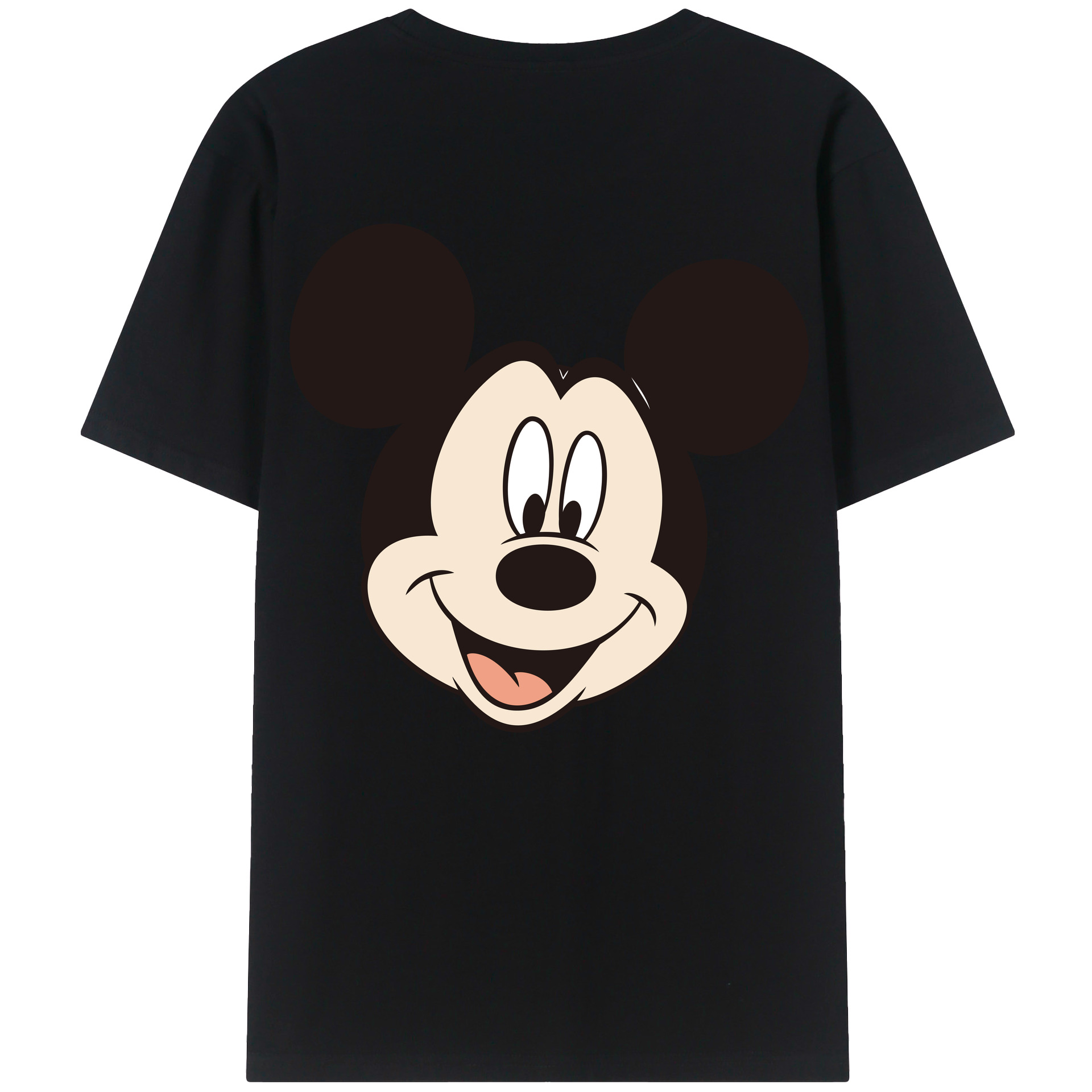 （画像用） ミッキーマウス Mickey Mouse 綿100％半袖Tシャツ（背面プリント）