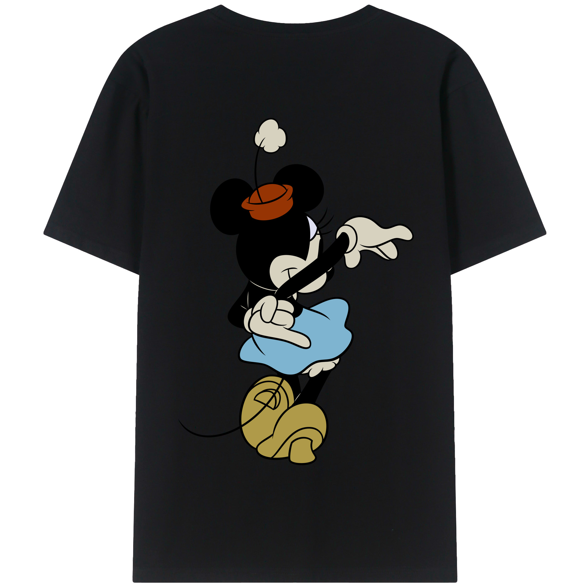 （画像用） ミッキーマウス Mickey Mouse 綿100％半袖Tシャツ（背面プリント）