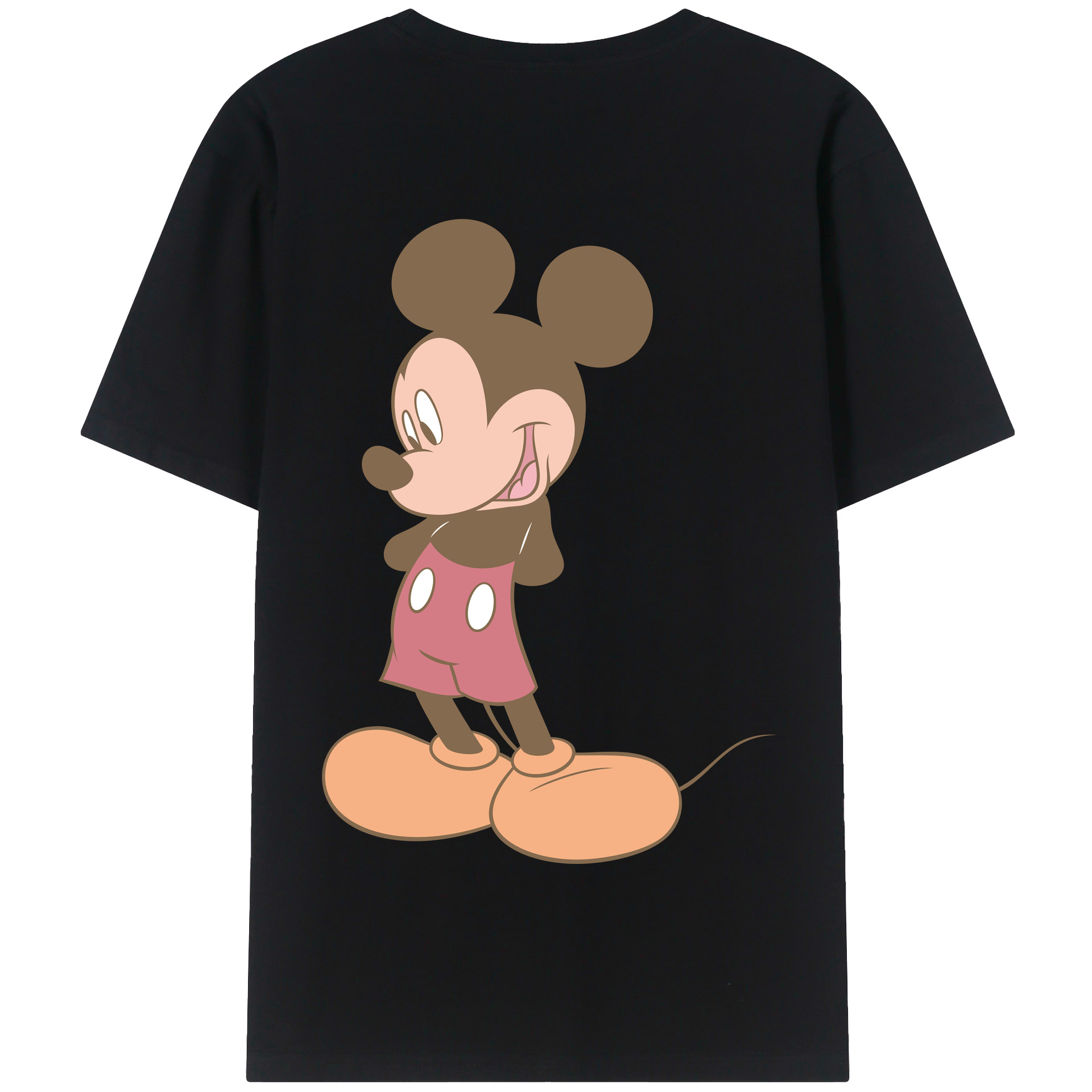 （画像用） ミッキーマウス Mickey Mouse 綿100％半袖Tシャツ（背面プリント）