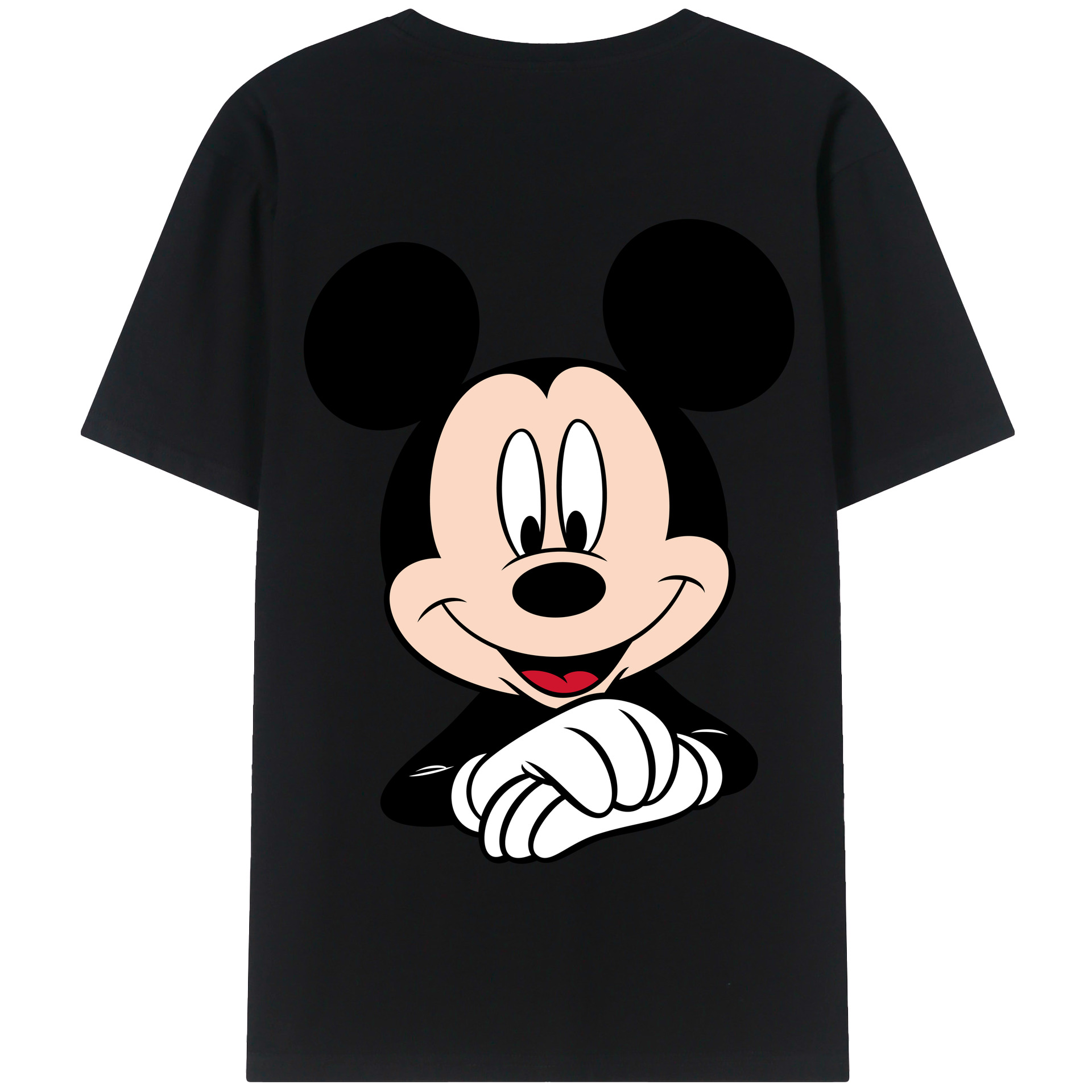 （画像用） ミッキーマウス Mickey Mouse 綿100％半袖Tシャツ（背面プリント）