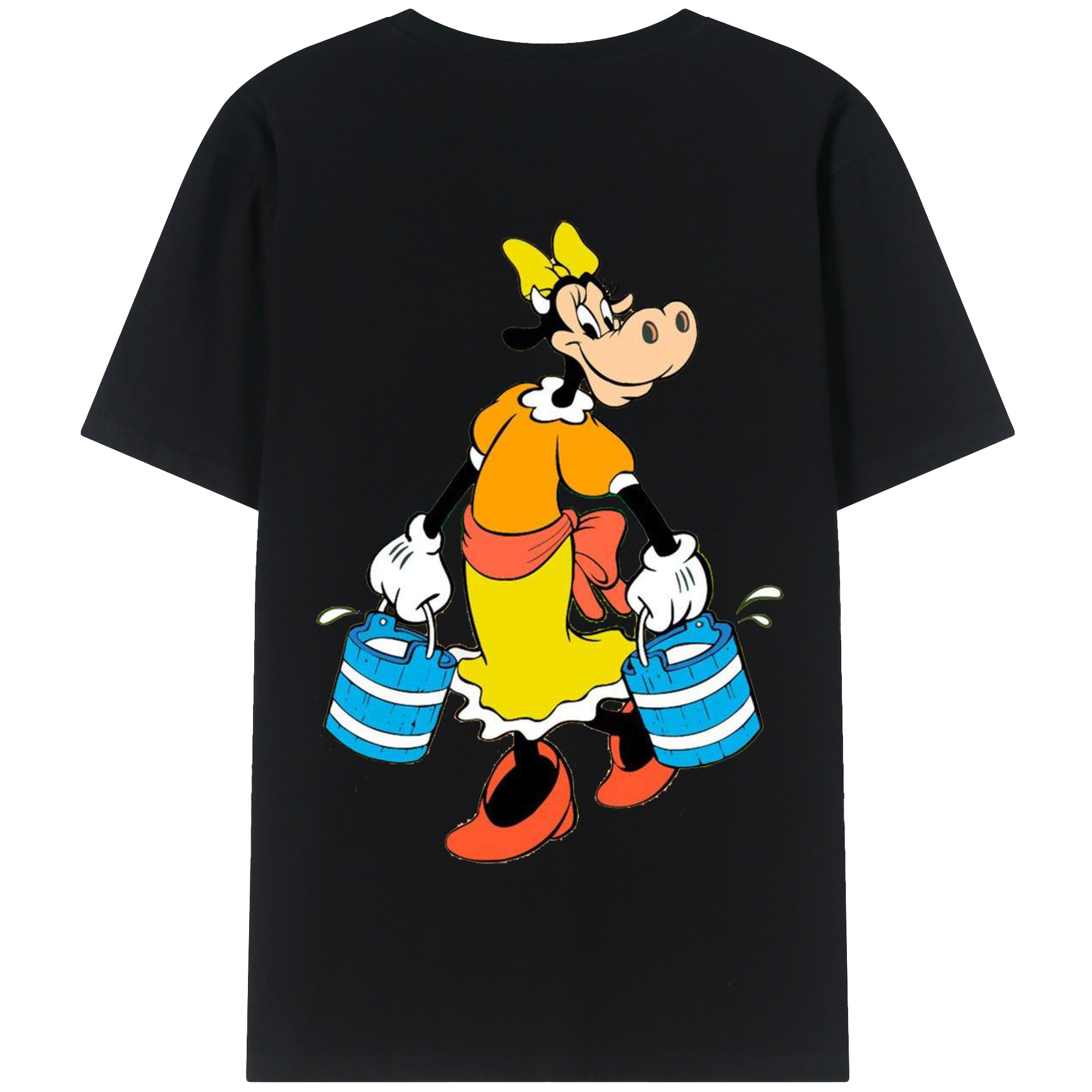 （画像用） ミッキーマウス Mickey Mouse 綿100％半袖Tシャツ（背面プリント）