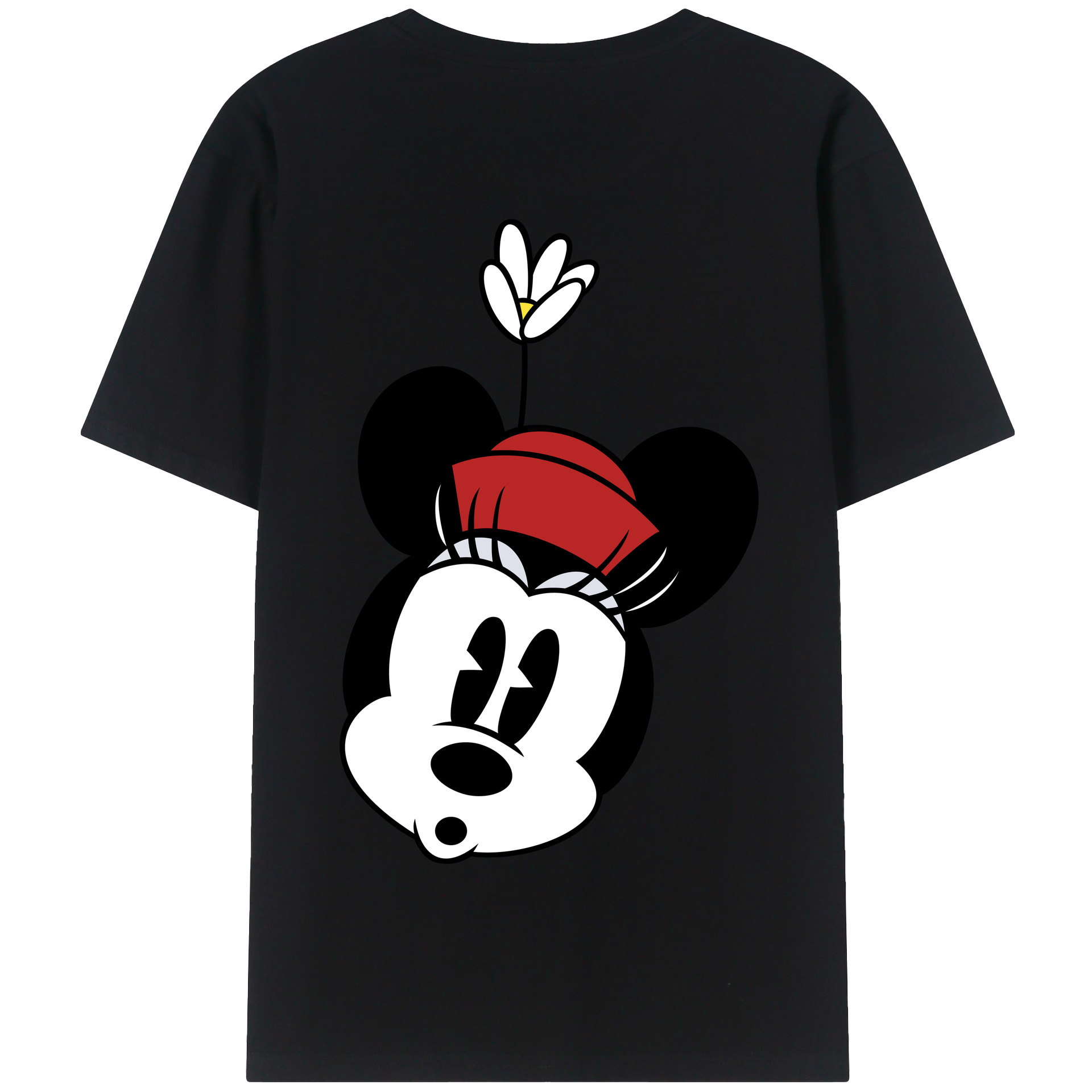 （画像用） ミッキーマウス Mickey Mouse 綿100％半袖Tシャツ（背面プリント）