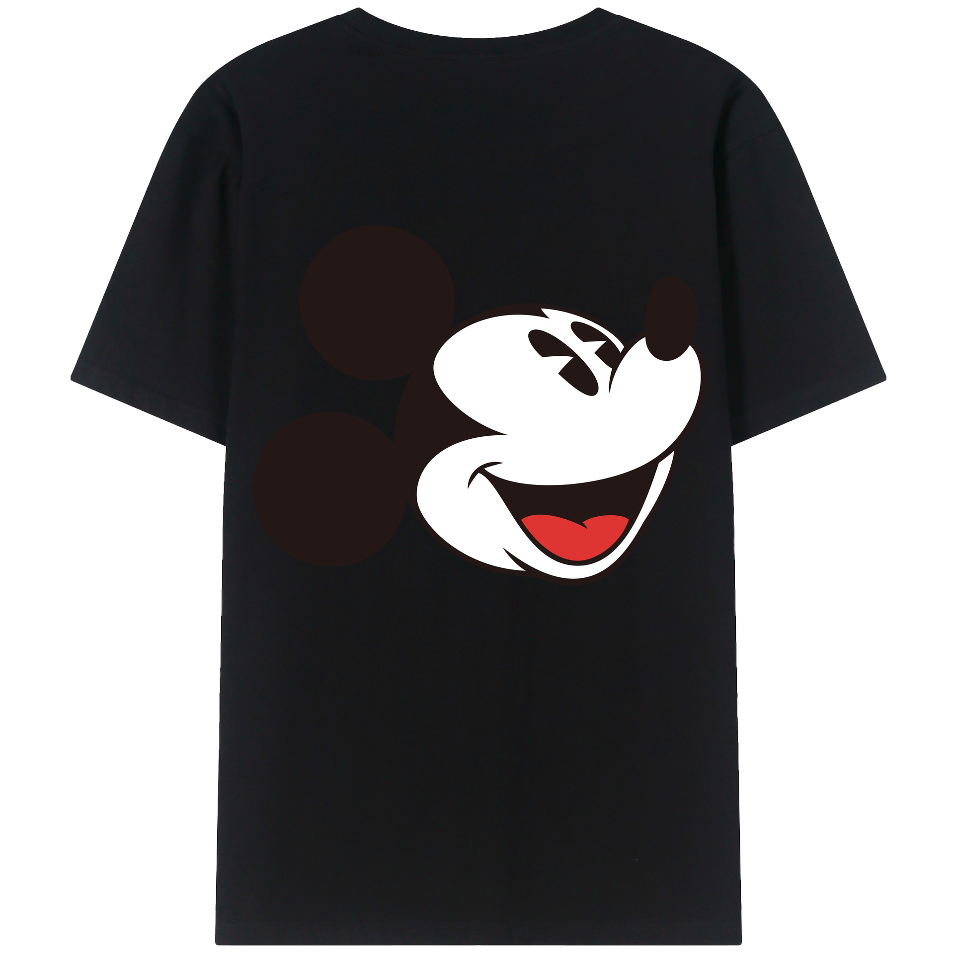 （画像用） ミッキーマウス Mickey Mouse 綿100％半袖Tシャツ（背面プリント）
