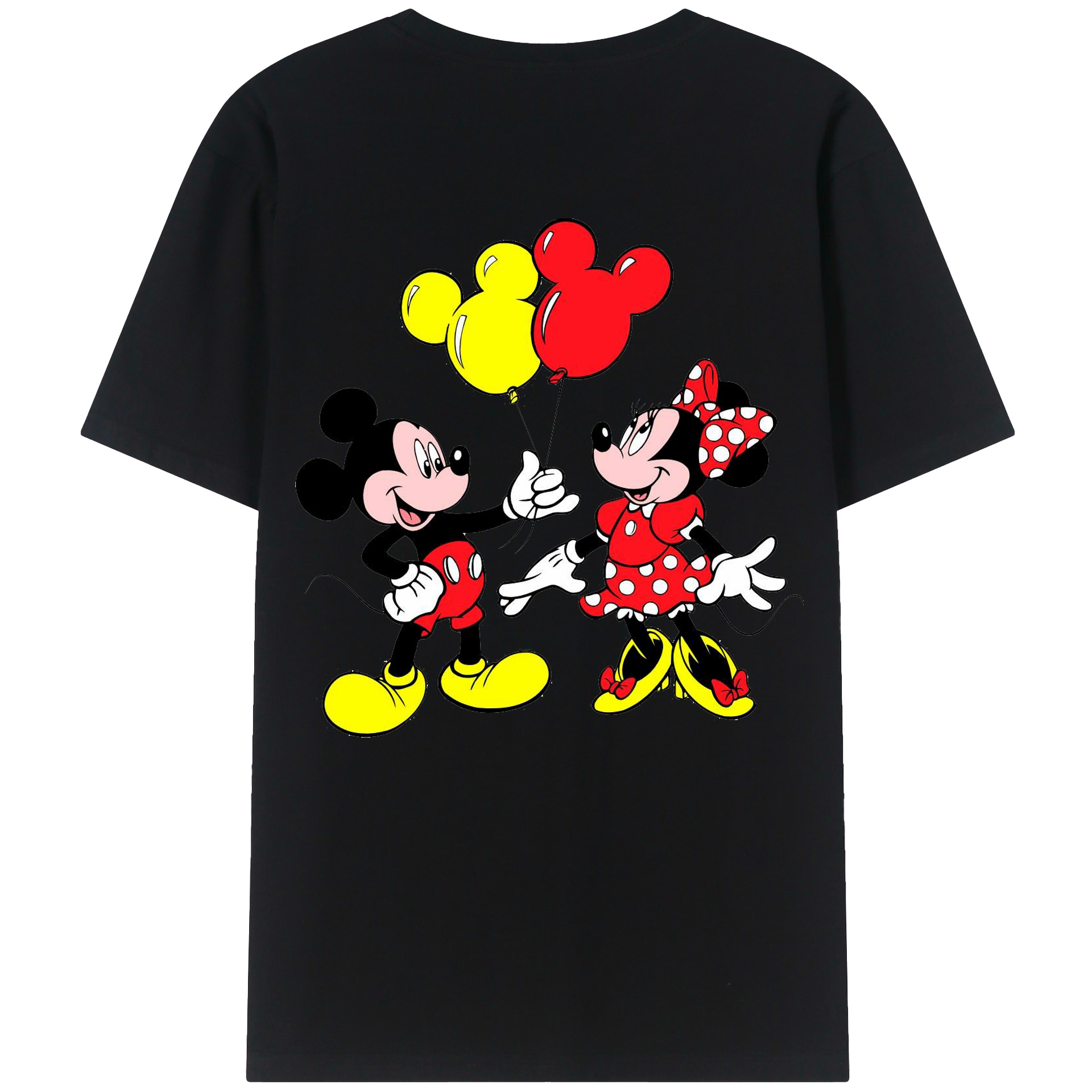 （画像用） ミッキーマウス Mickey Mouse 綿100％半袖Tシャツ（背面プリント）