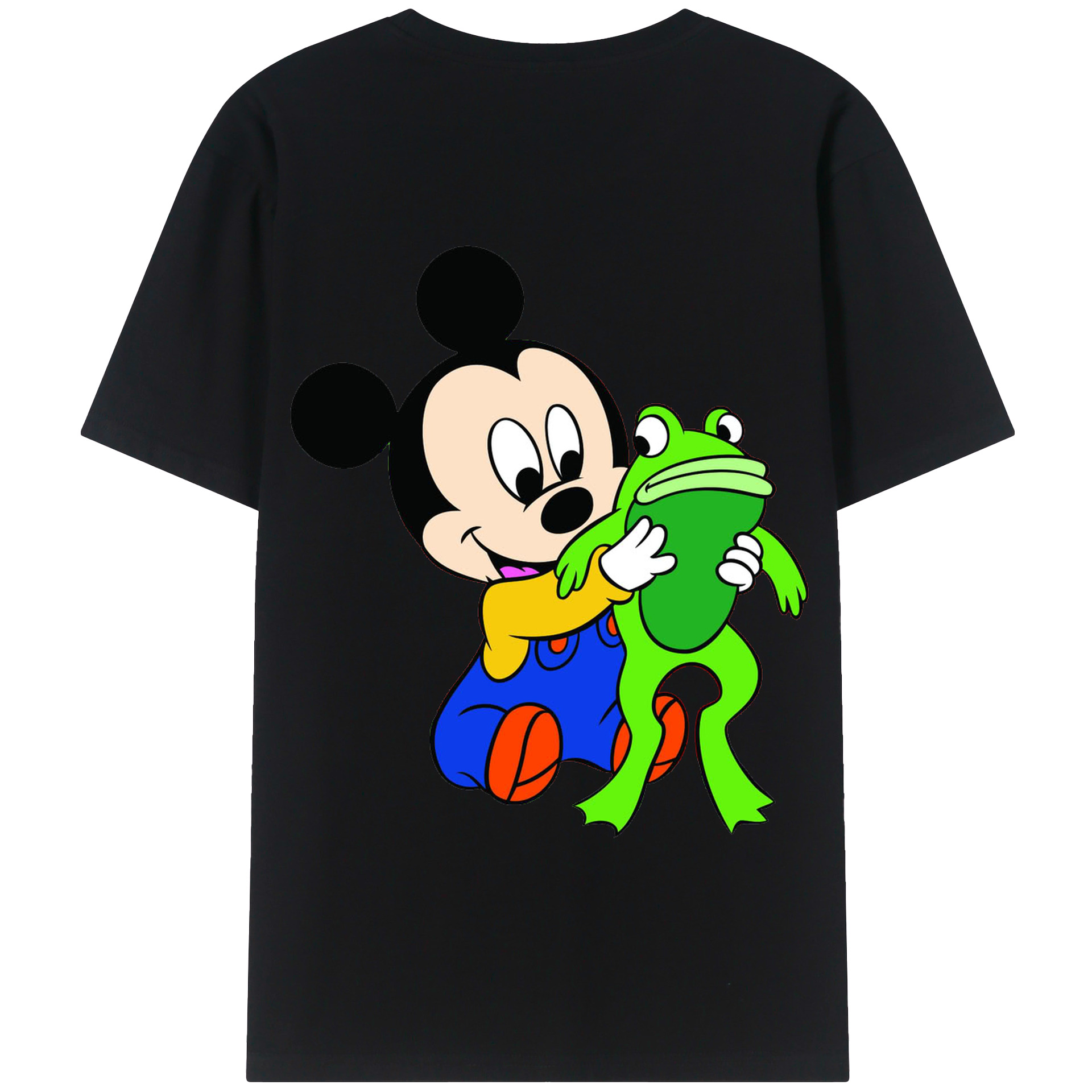 （画像用） ミッキーマウス Mickey Mouse 綿100％半袖Tシャツ（背面プリント）