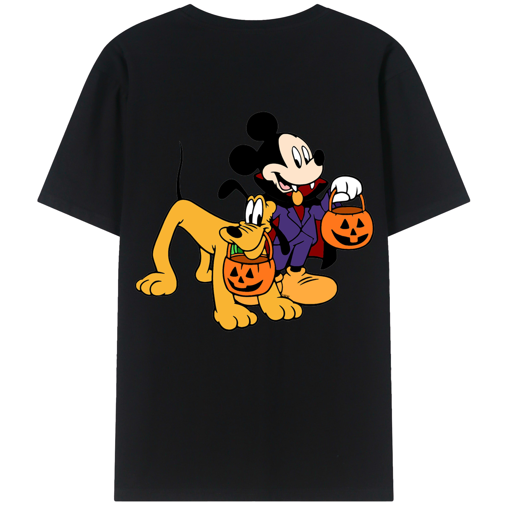 （画像用） ミッキーマウス Mickey Mouse 綿100％半袖Tシャツ（背面プリント）