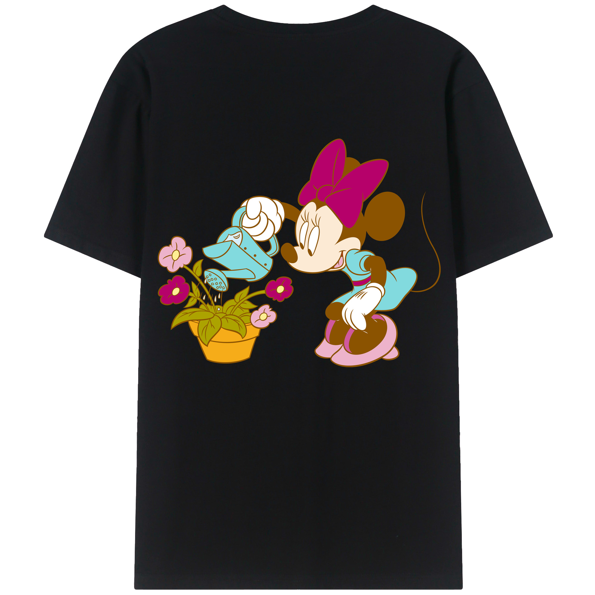 （画像用） ミッキーマウス Mickey Mouse 綿100％半袖Tシャツ（背面プリント）
