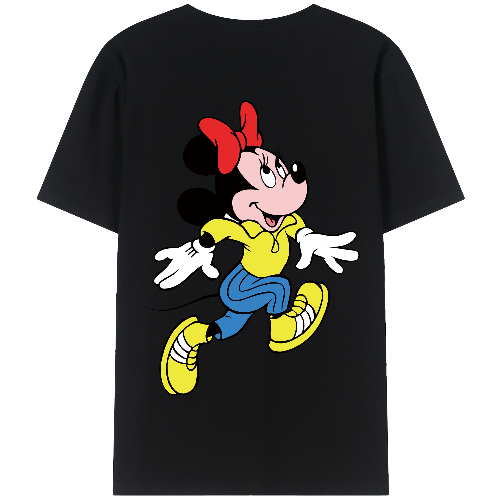 （画像用） ミッキーマウス Mickey Mouse 綿100％半袖Tシャツ（背面プリント）