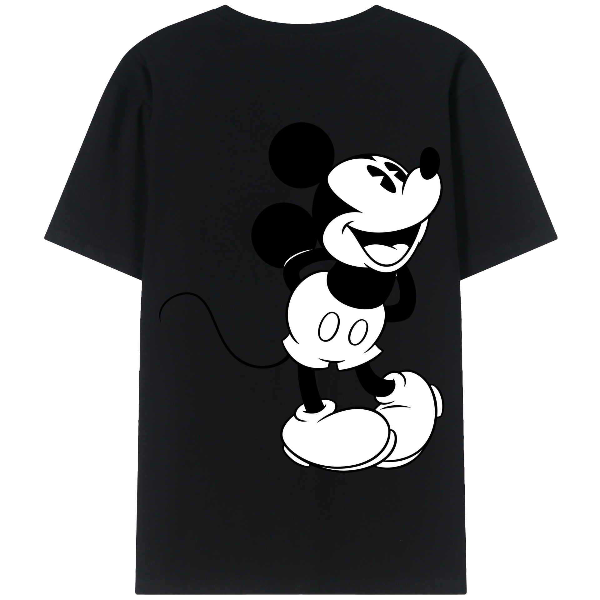 （画像用） ミッキーマウス Mickey Mouse 綿100％半袖Tシャツ（背面プリント）