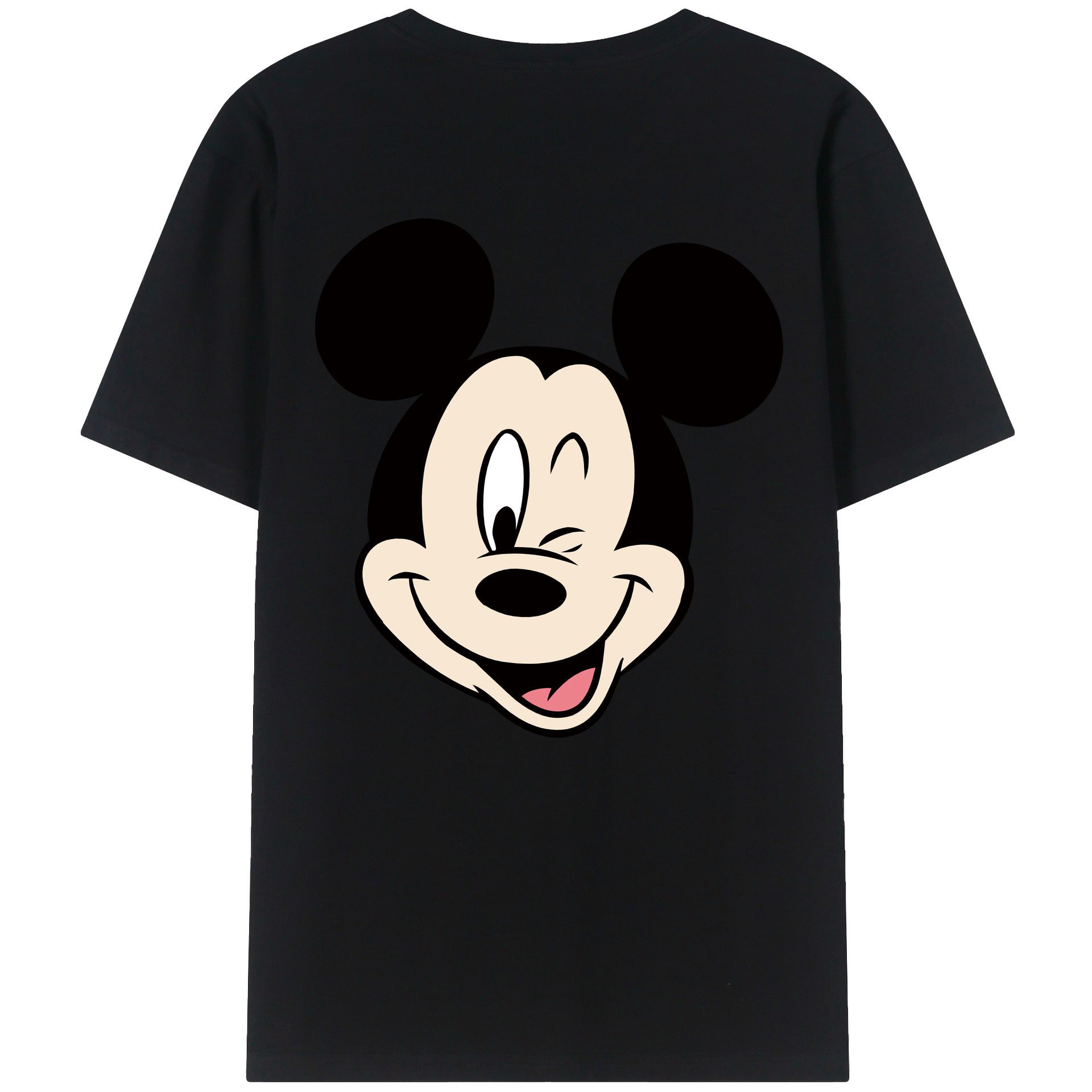 （画像用） ミッキーマウス Mickey Mouse 綿100％半袖Tシャツ（背面プリント）