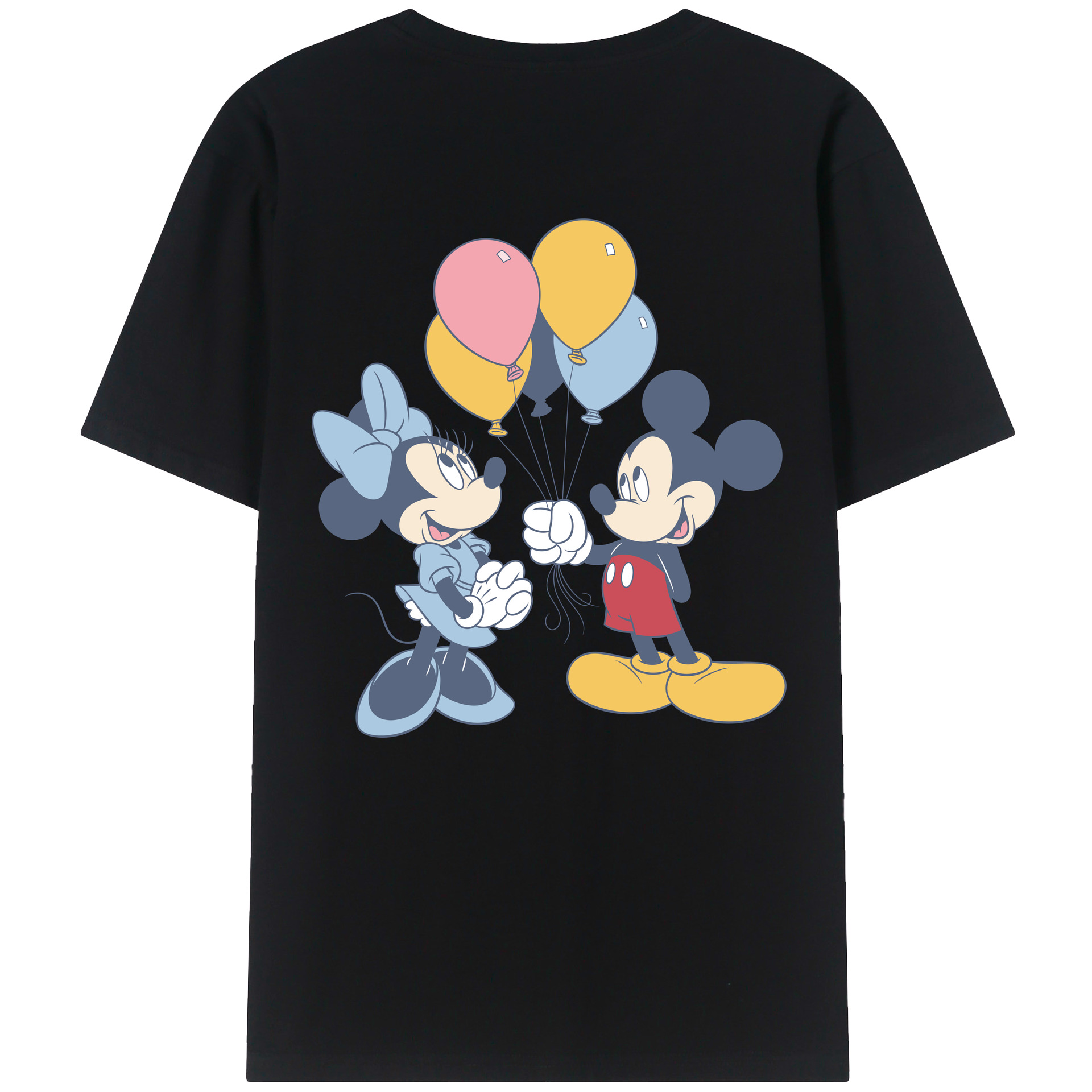 （画像用） ミッキーマウス Mickey Mouse 綿100％半袖Tシャツ（背面プリント）