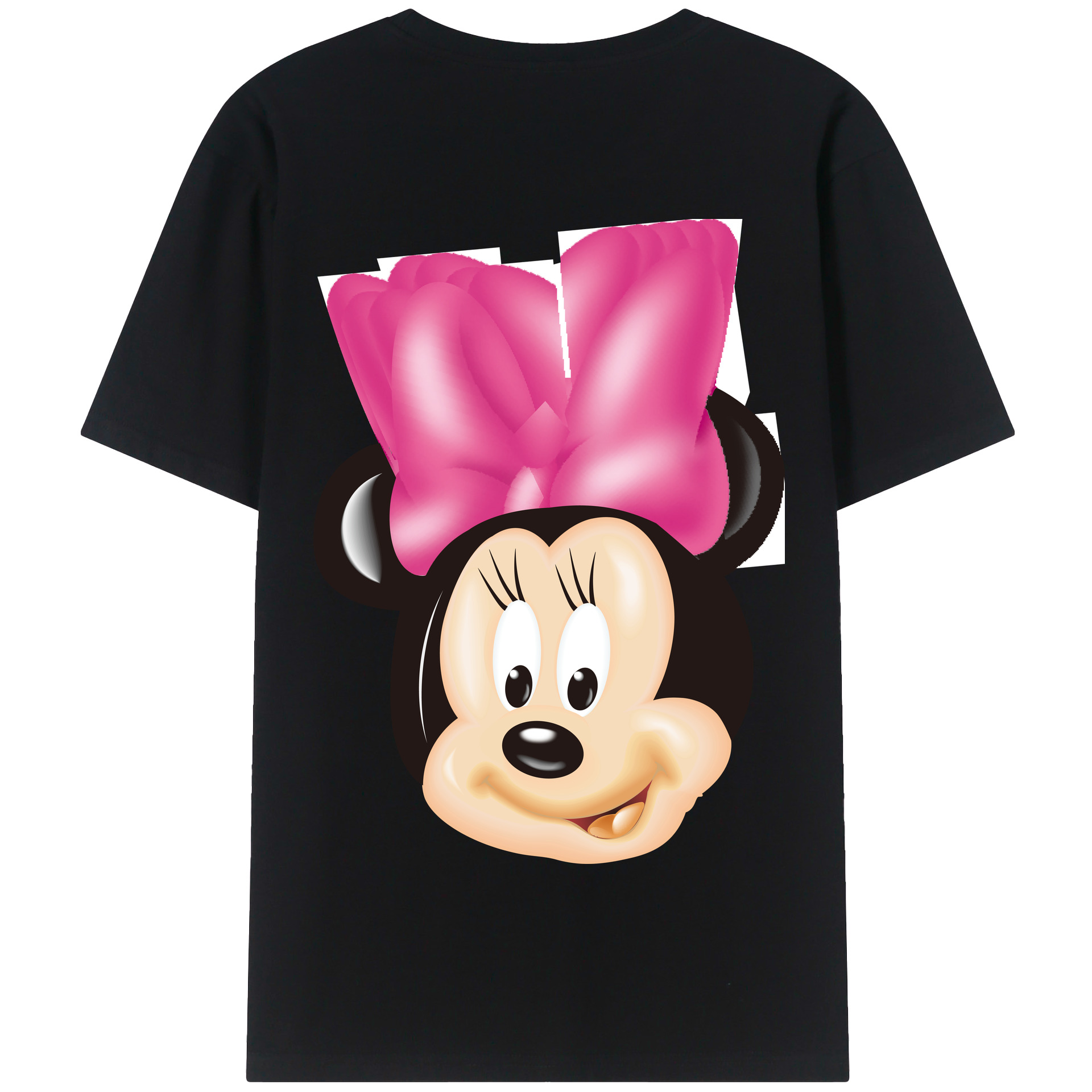 （画像用） ミッキーマウス Mickey Mouse 綿100％半袖Tシャツ（背面プリント）