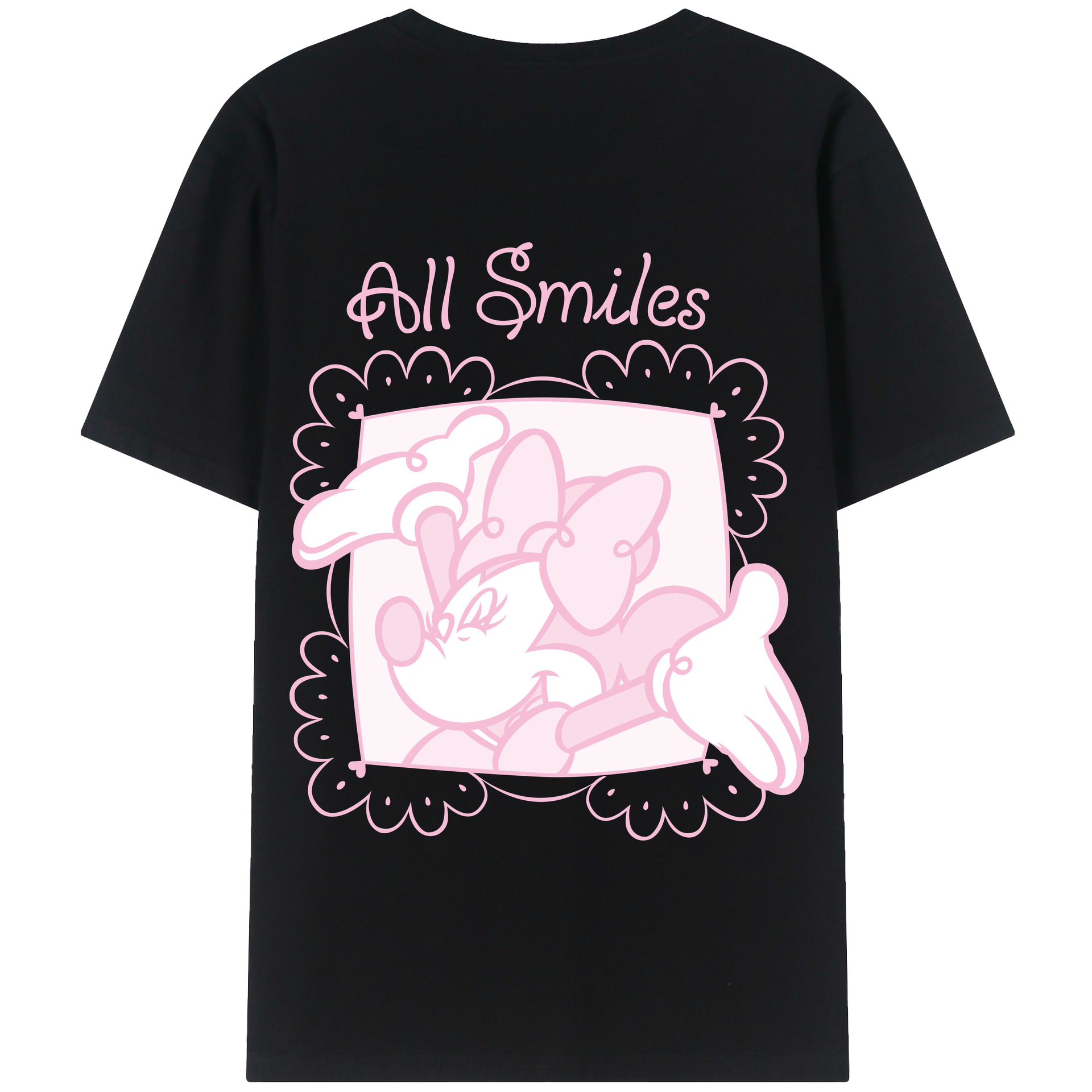 （画像用） ミッキーマウス Mickey Mouse 綿100％半袖Tシャツ（背面プリント）