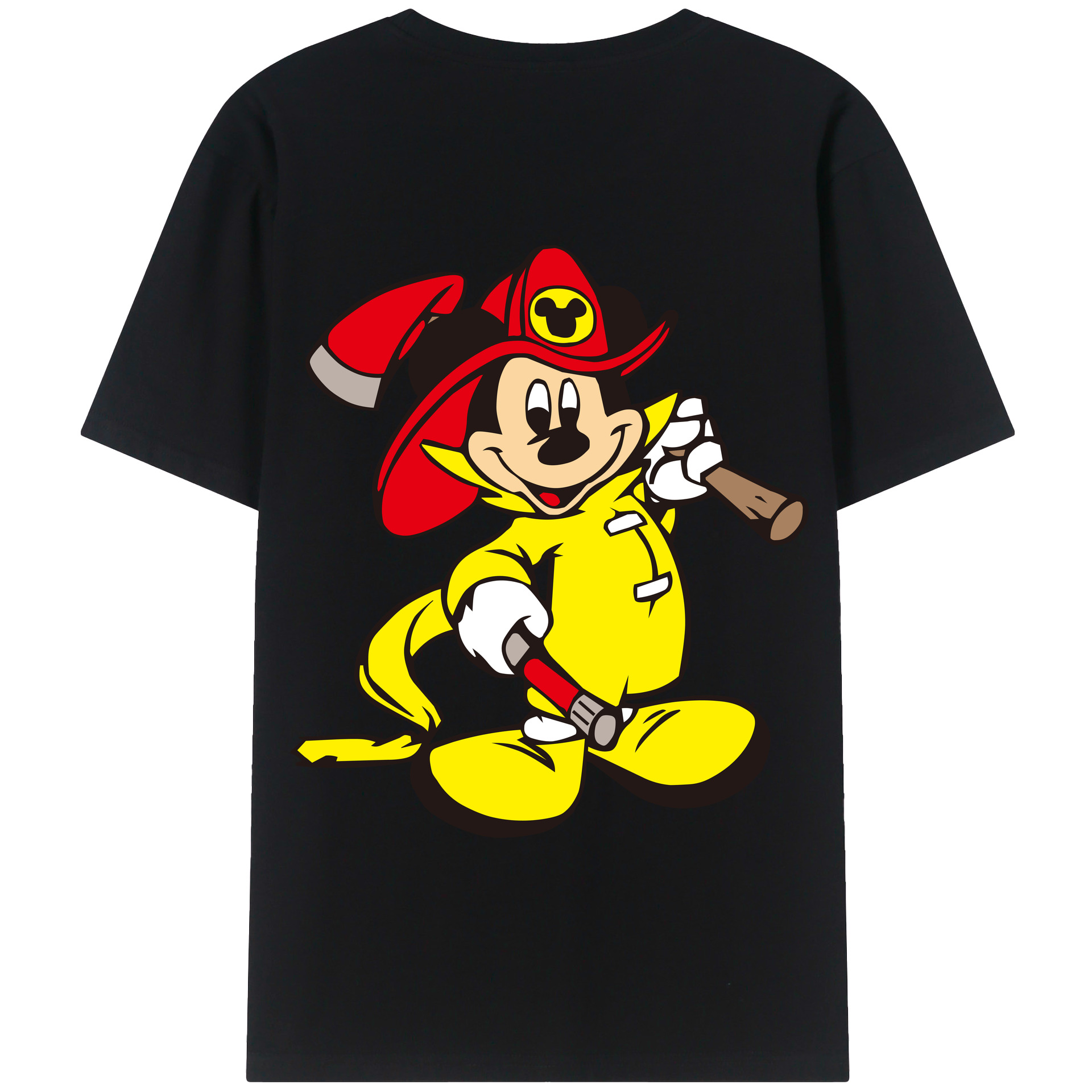 （画像用） ミッキーマウス Mickey Mouse 綿100％半袖Tシャツ（背面プリント）