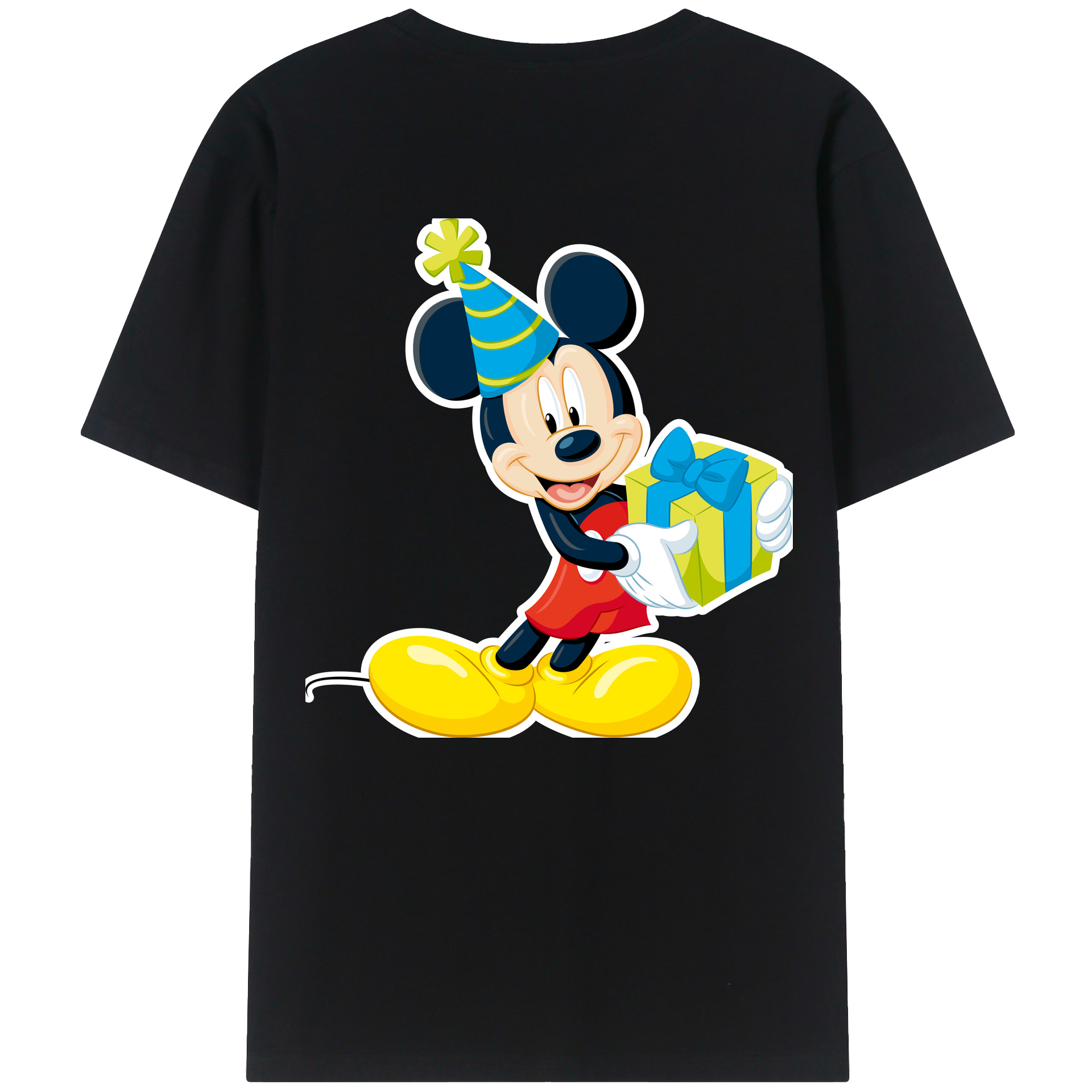 （画像用） ミッキーマウス Mickey Mouse 綿100％半袖Tシャツ（背面プリント）
