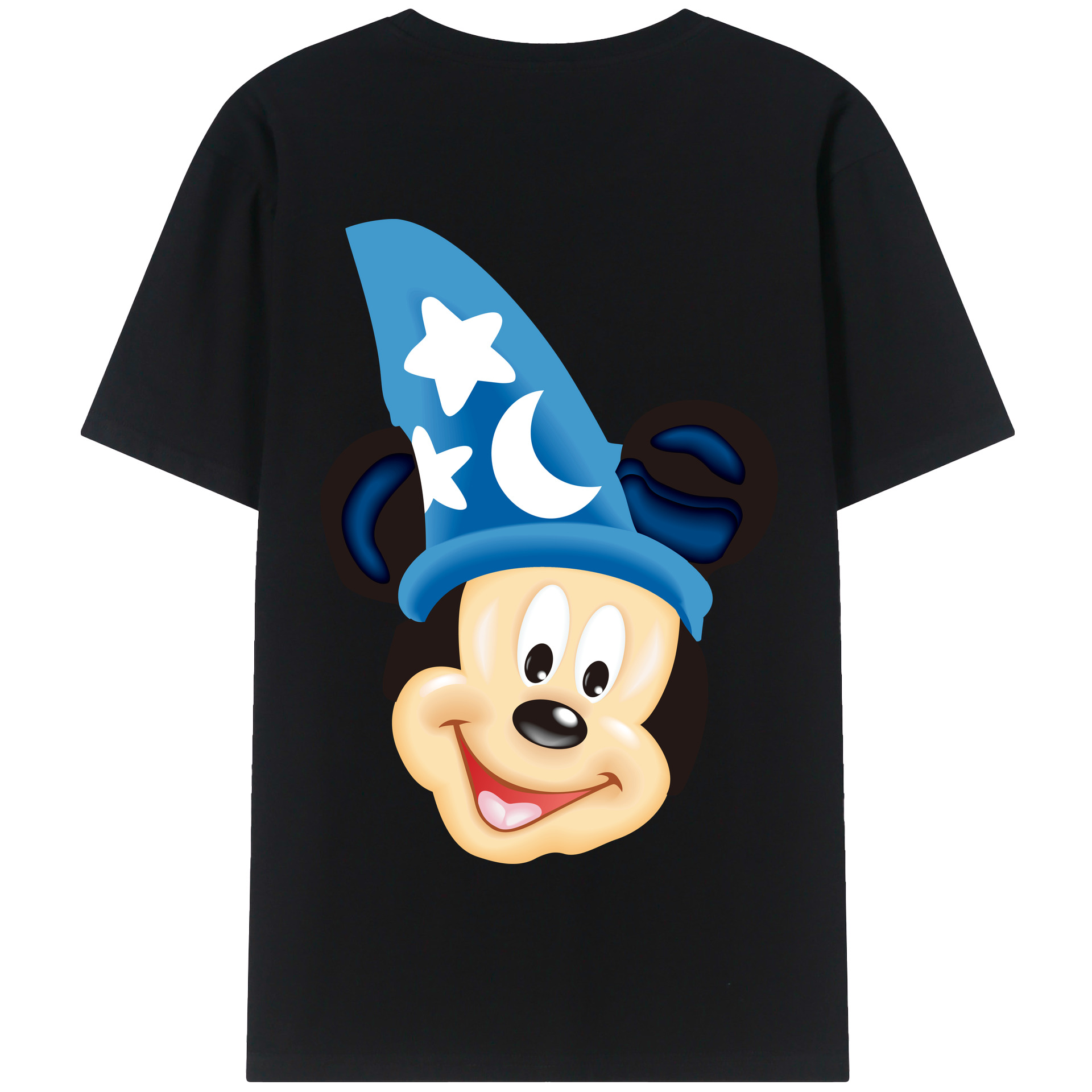 （画像用） ミッキーマウス Mickey Mouse 綿100％半袖Tシャツ（背面プリント）