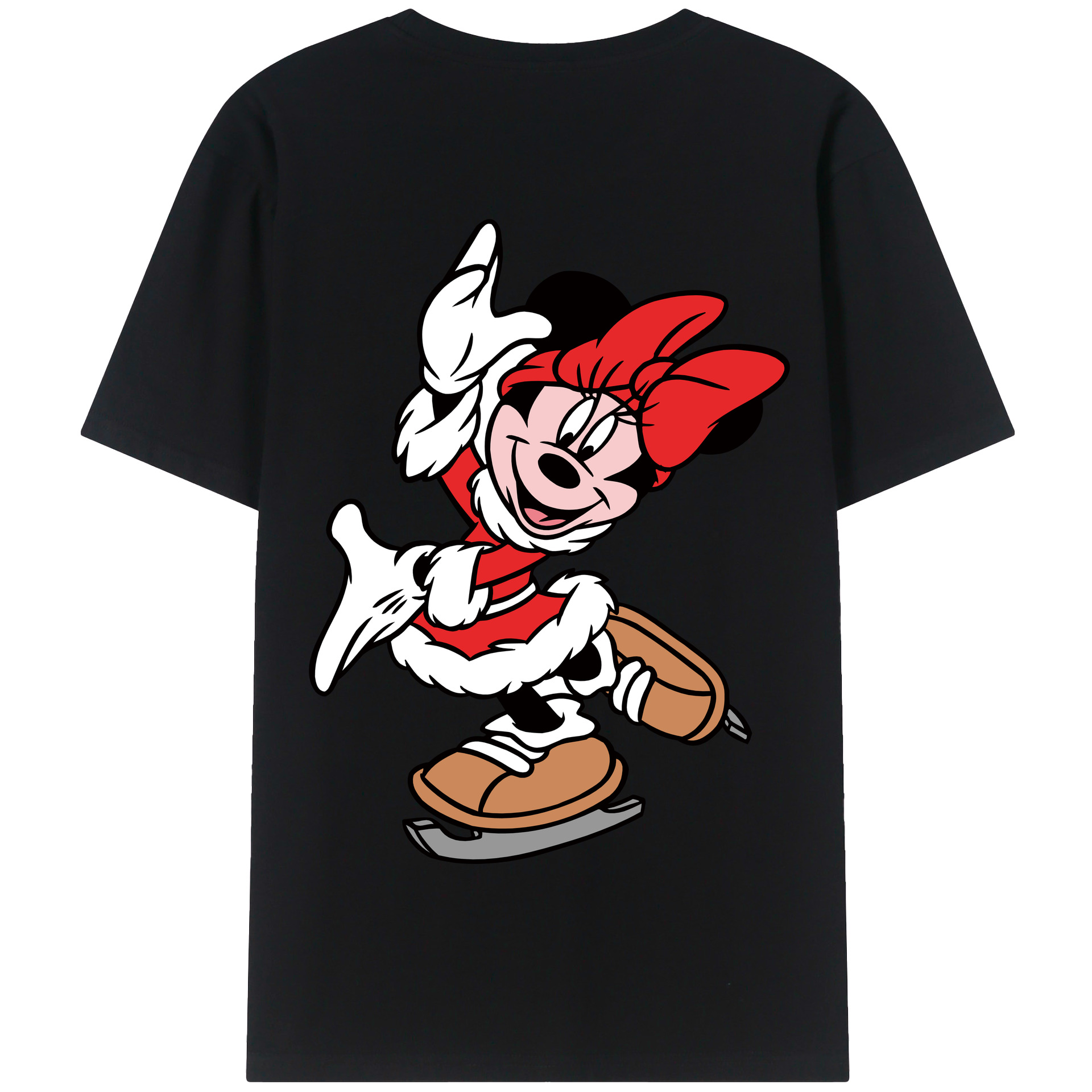 （画像用） ミッキーマウス Mickey Mouse 綿100％半袖Tシャツ（背面プリント）