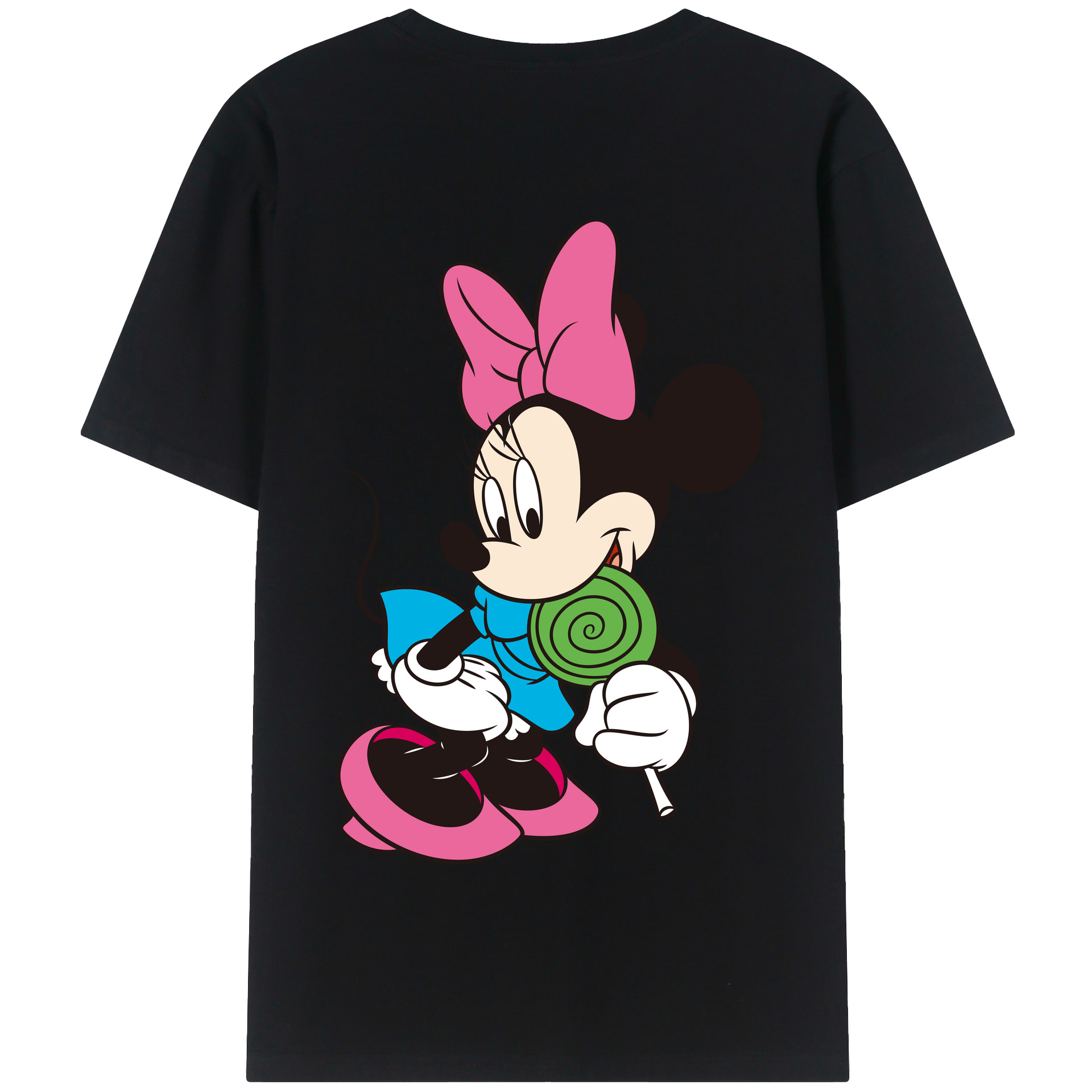 （画像用） ミッキーマウス Mickey Mouse 綿100％半袖Tシャツ（背面プリント）