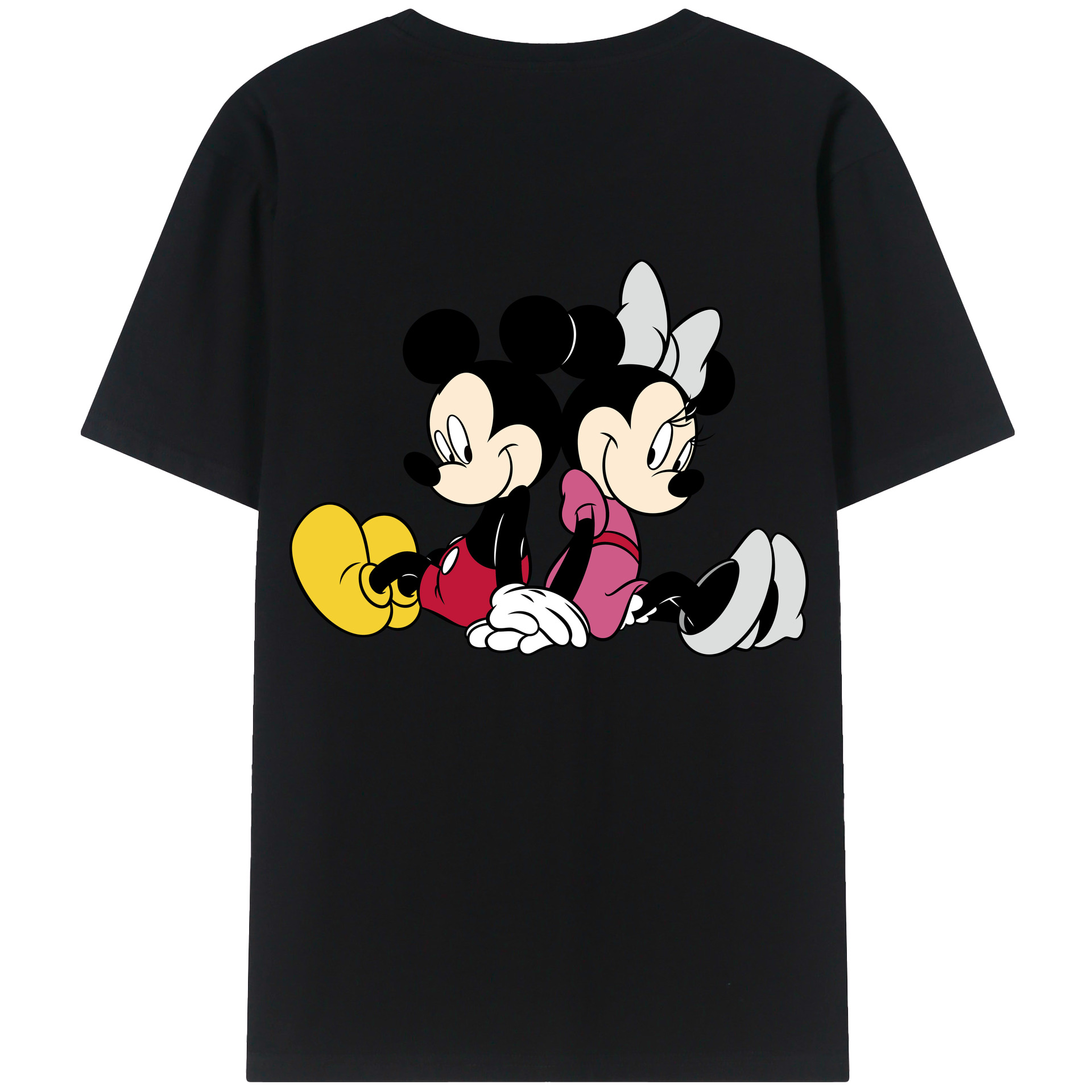 （画像用） ミッキーマウス Mickey Mouse 綿100％半袖Tシャツ（背面プリント）