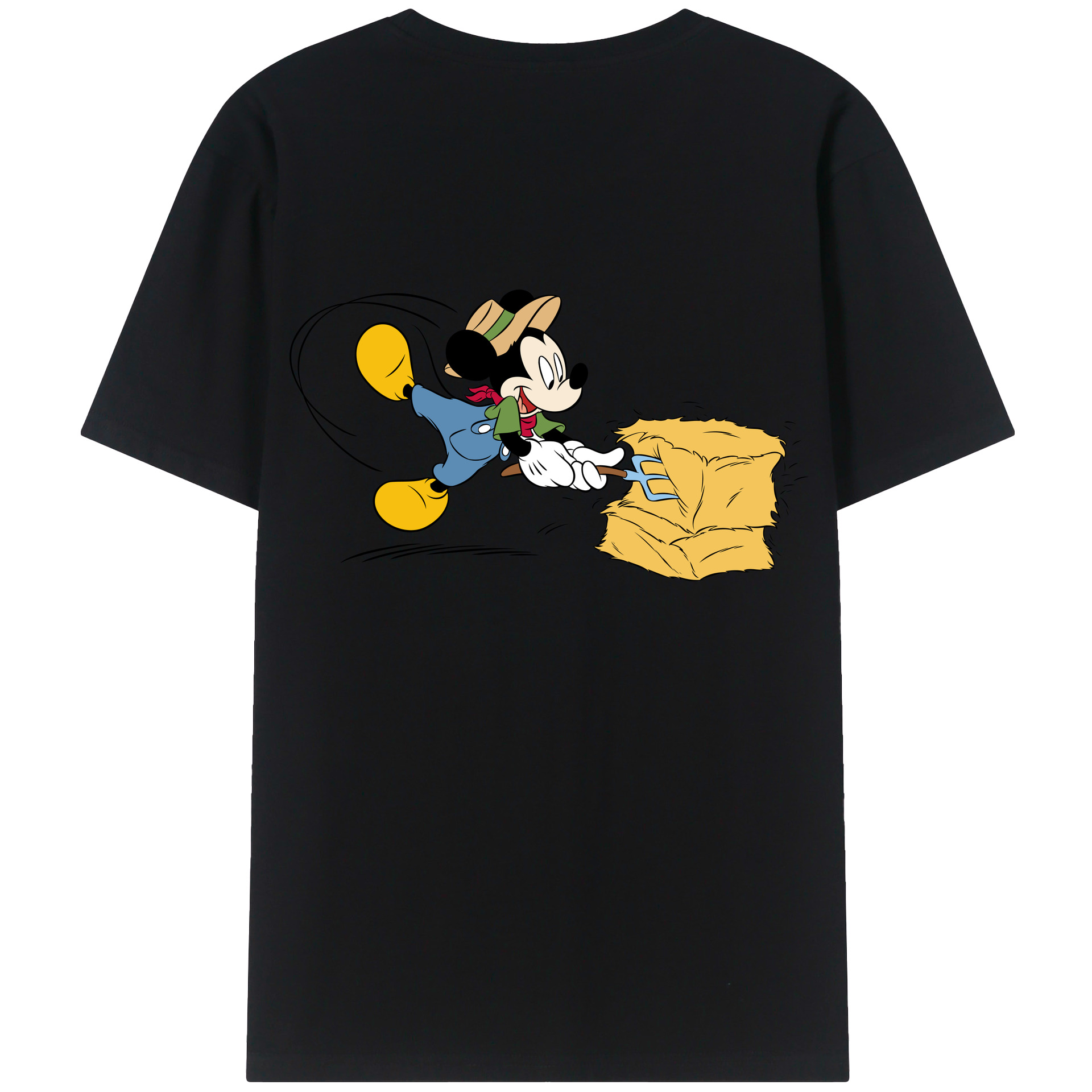 （画像用） ミッキーマウス Mickey Mouse 綿100％半袖Tシャツ（背面プリント）
