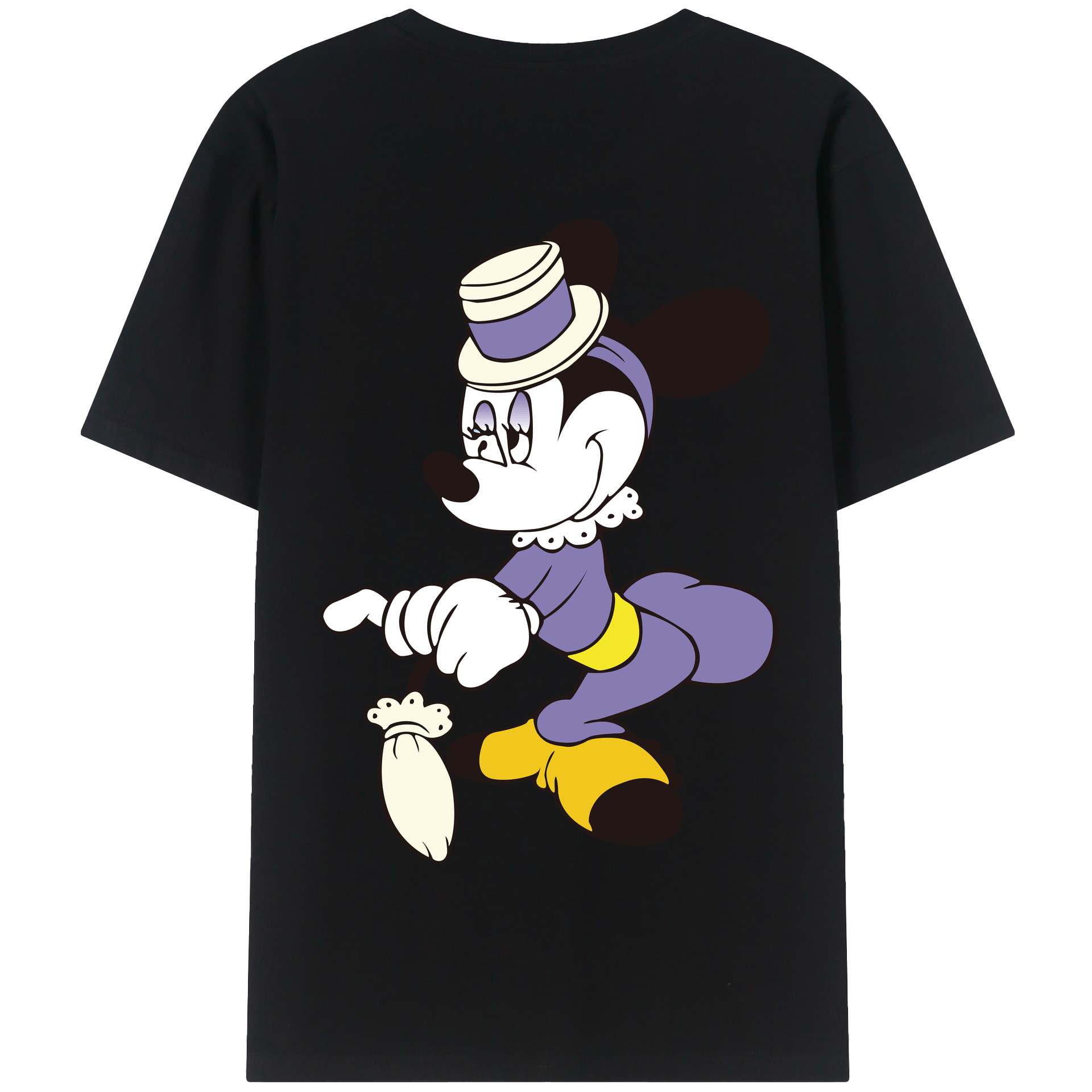 （画像用） ミッキーマウス Mickey Mouse 綿100％半袖Tシャツ（背面プリント）