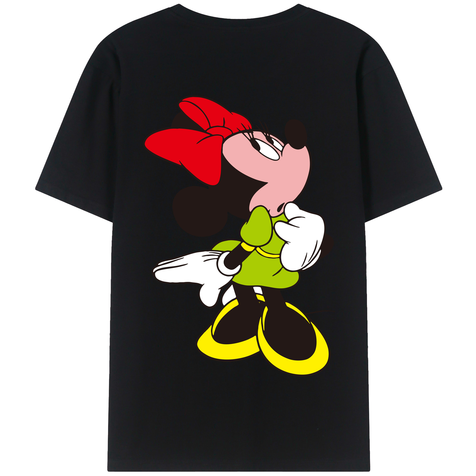（画像用） ミッキーマウス Mickey Mouse 綿100％半袖Tシャツ（背面プリント）