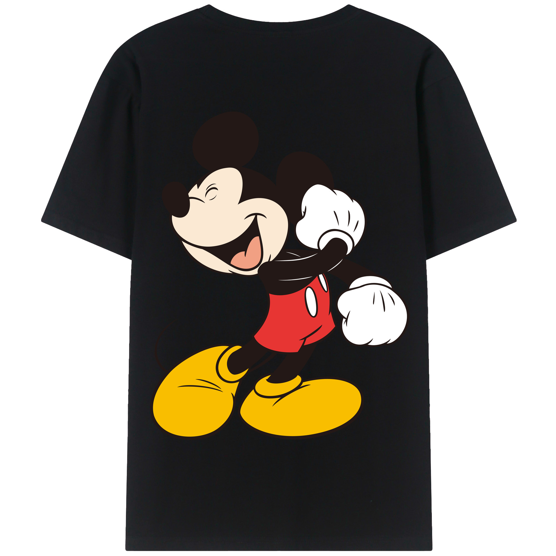 （画像用） ミッキーマウス Mickey Mouse 綿100％半袖Tシャツ（背面プリント）