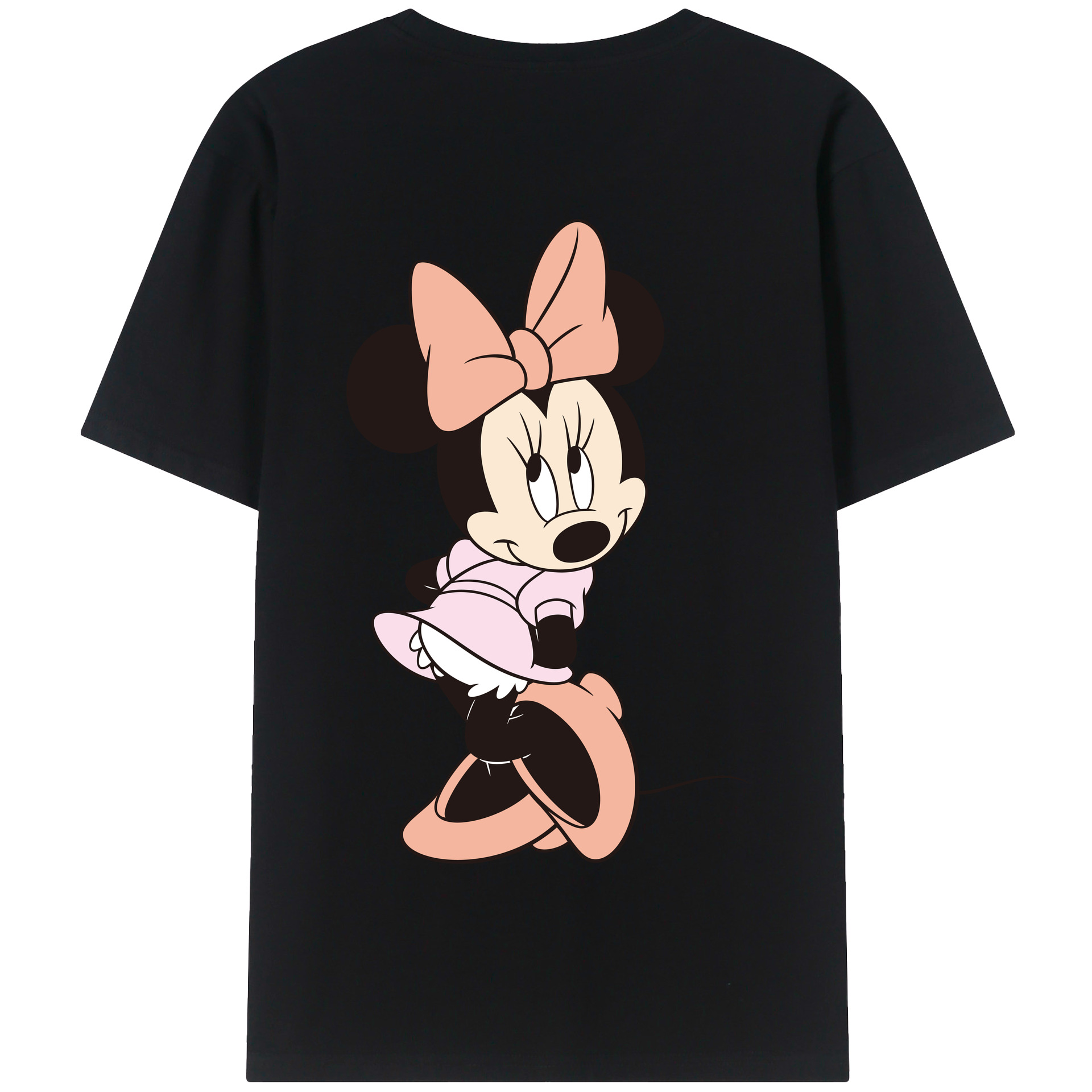 （画像用） ミッキーマウス Mickey Mouse 綿100％半袖Tシャツ（背面プリント）