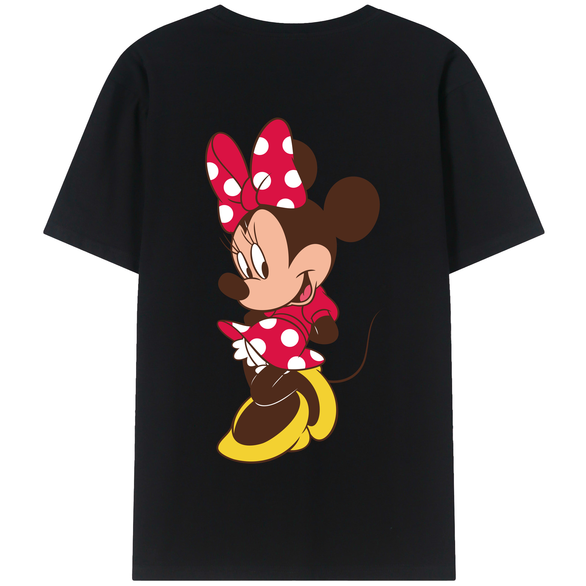 （画像用） ミッキーマウス Mickey Mouse 綿100％半袖Tシャツ（背面プリント）