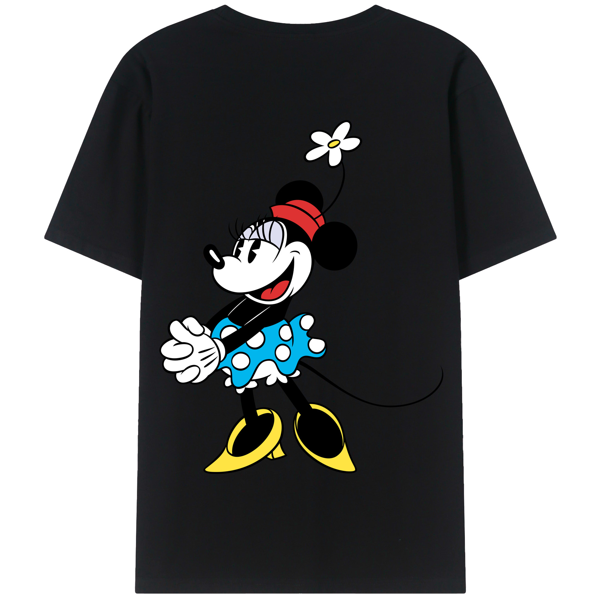 （画像用） ミッキーマウス Mickey Mouse 綿100％半袖Tシャツ（背面プリント）