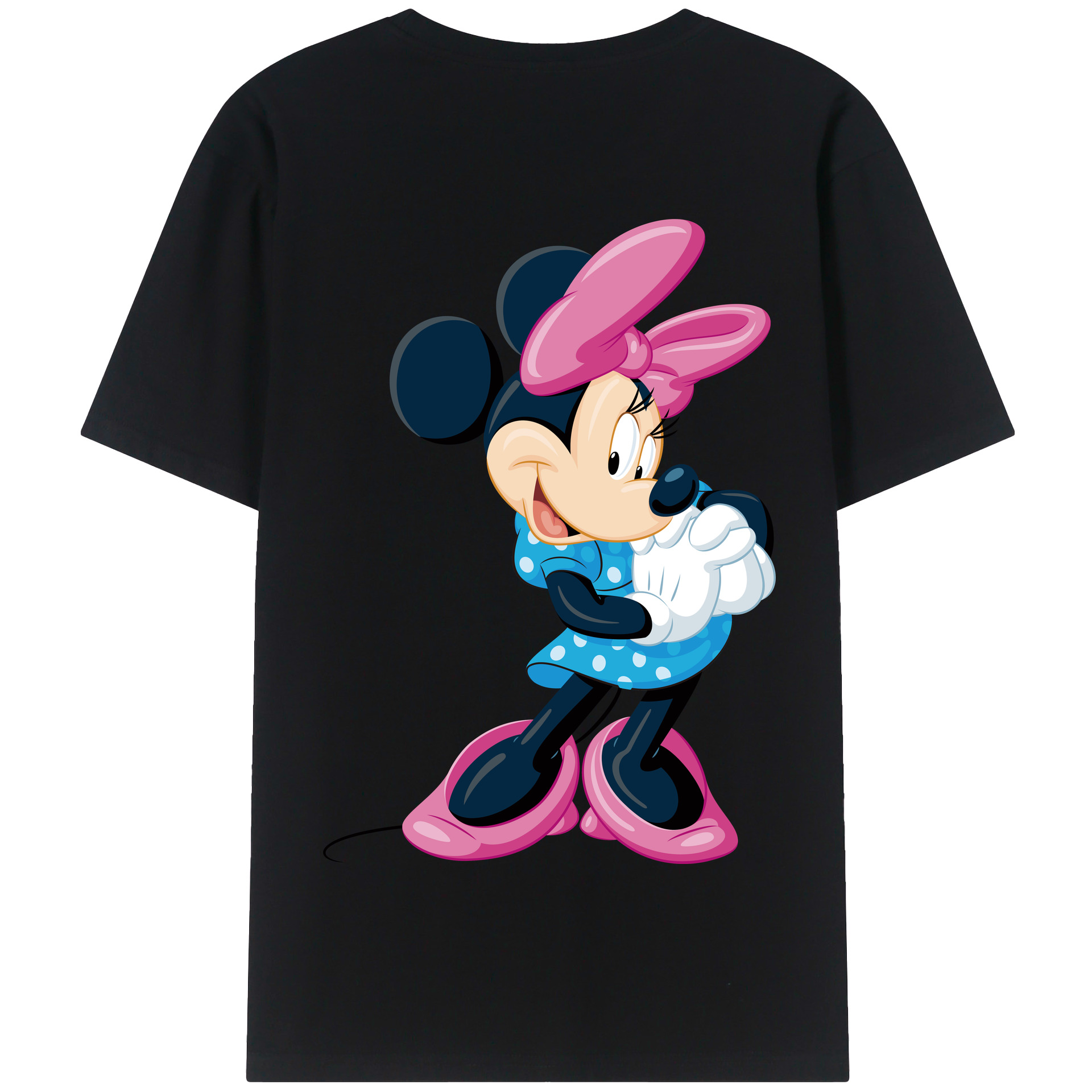 （画像用） ミッキーマウス Mickey Mouse 綿100％半袖Tシャツ（背面プリント）
