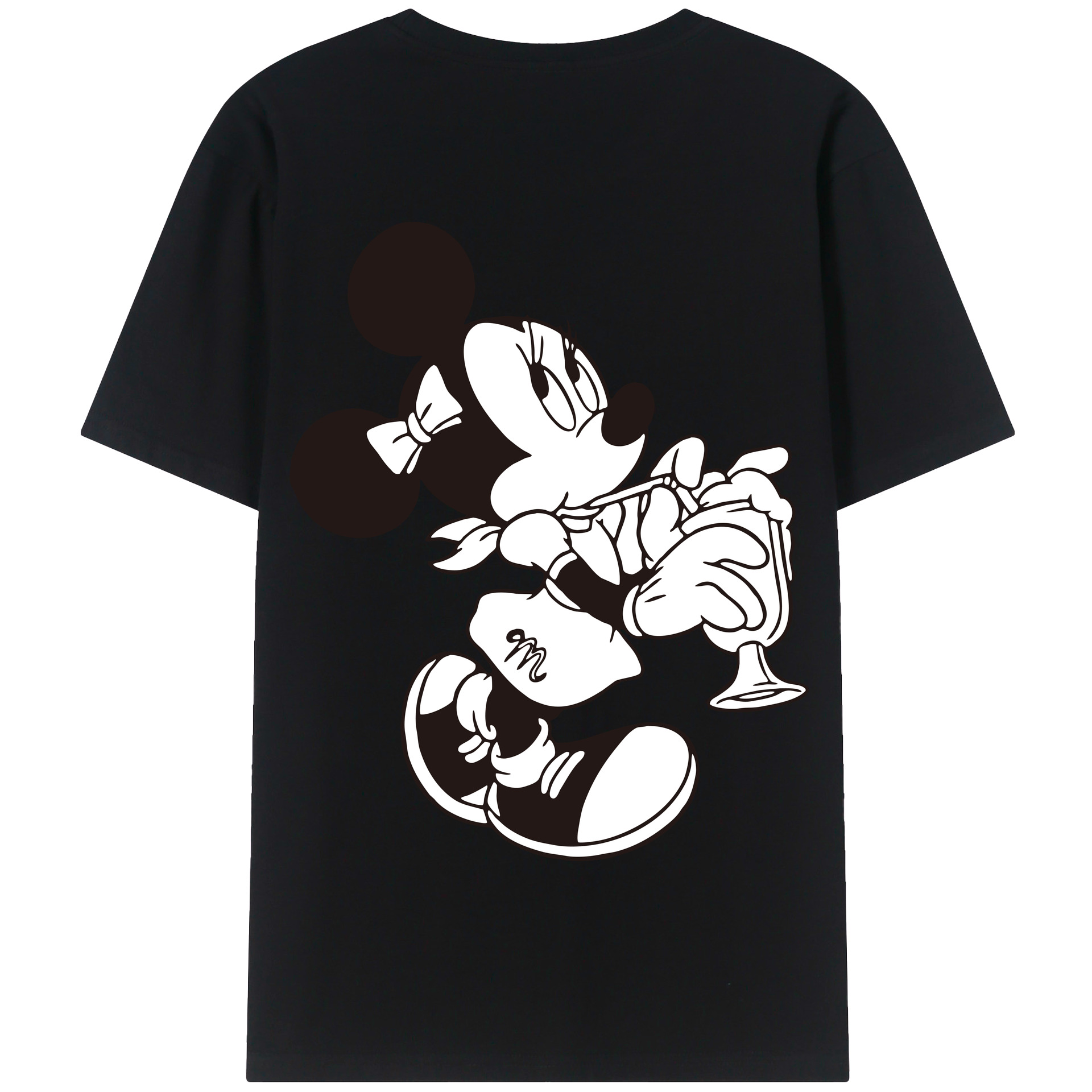 （画像用） ミッキーマウス Mickey Mouse 綿100％半袖Tシャツ（背面プリント）