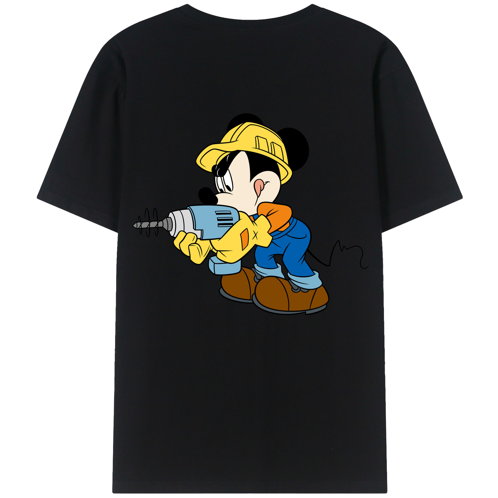 （画像用） ミッキーマウス Mickey Mouse 綿100％半袖Tシャツ（背面プリント）