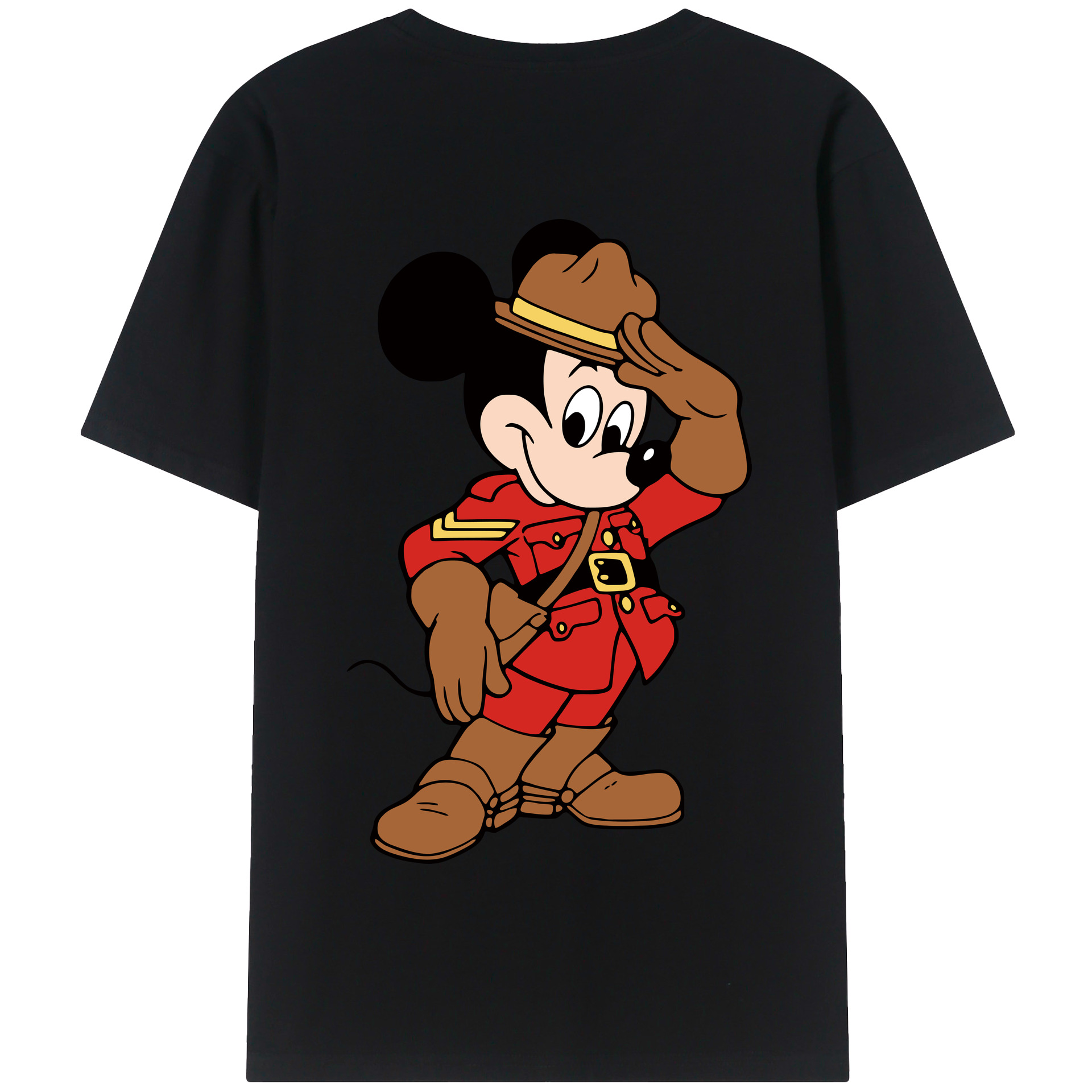 （画像用） ミッキーマウス Mickey Mouse 綿100％半袖Tシャツ（背面プリント）