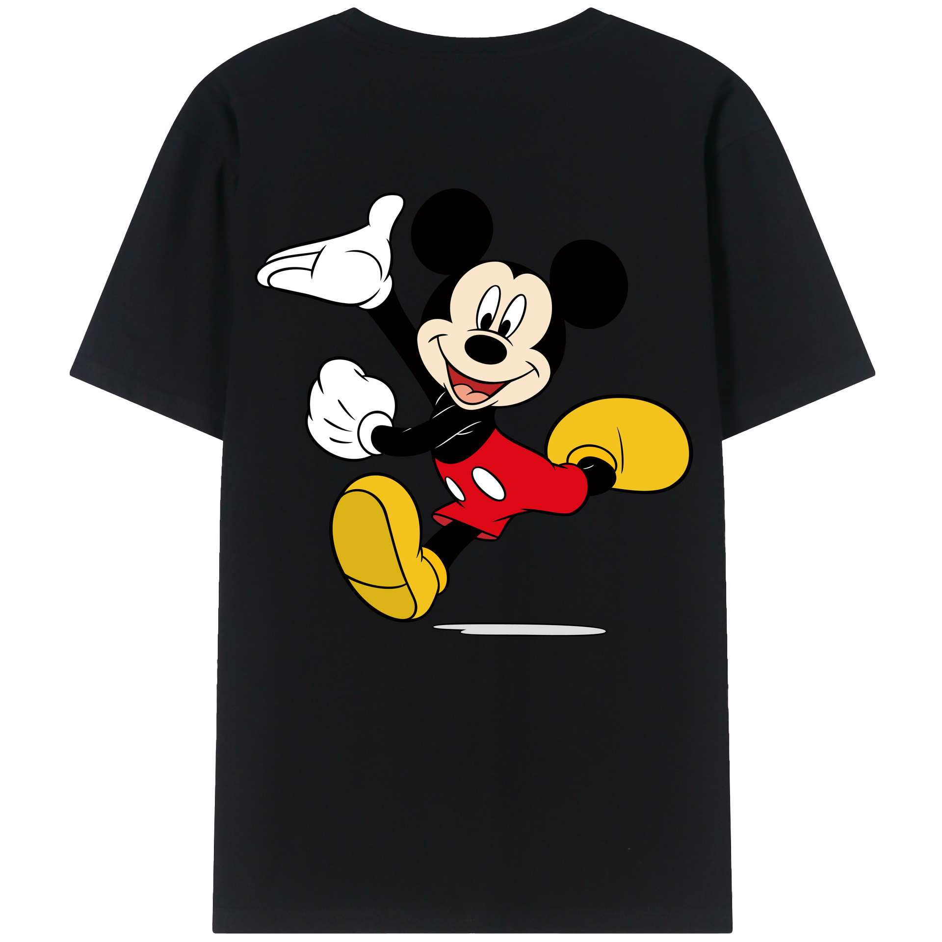 （画像用） ミッキーマウス Mickey Mouse 綿100％半袖Tシャツ（背面プリント）