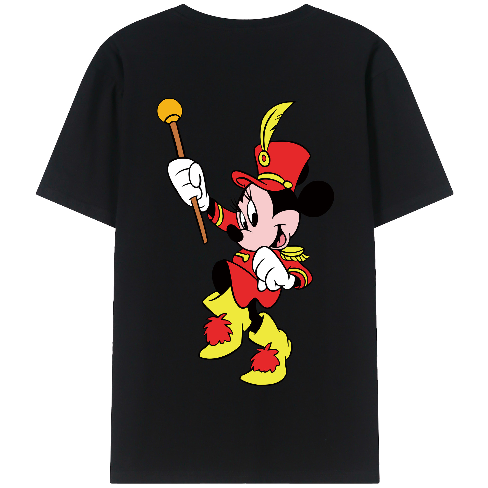 （画像用） ミッキーマウス Mickey Mouse 綿100％半袖Tシャツ（背面プリント）