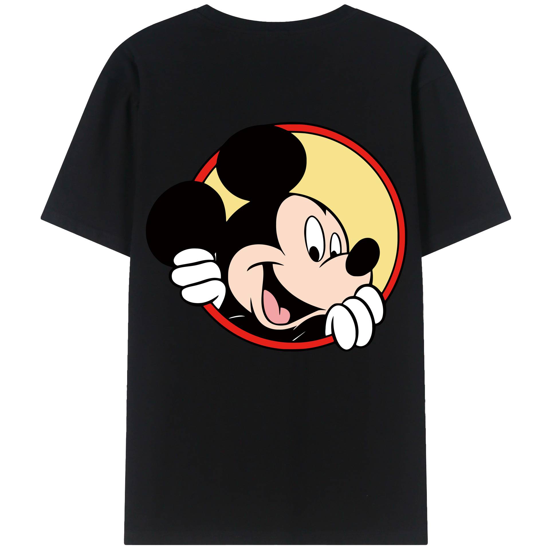 （画像用） ミッキーマウス Mickey Mouse 綿100％半袖Tシャツ（背面プリント）