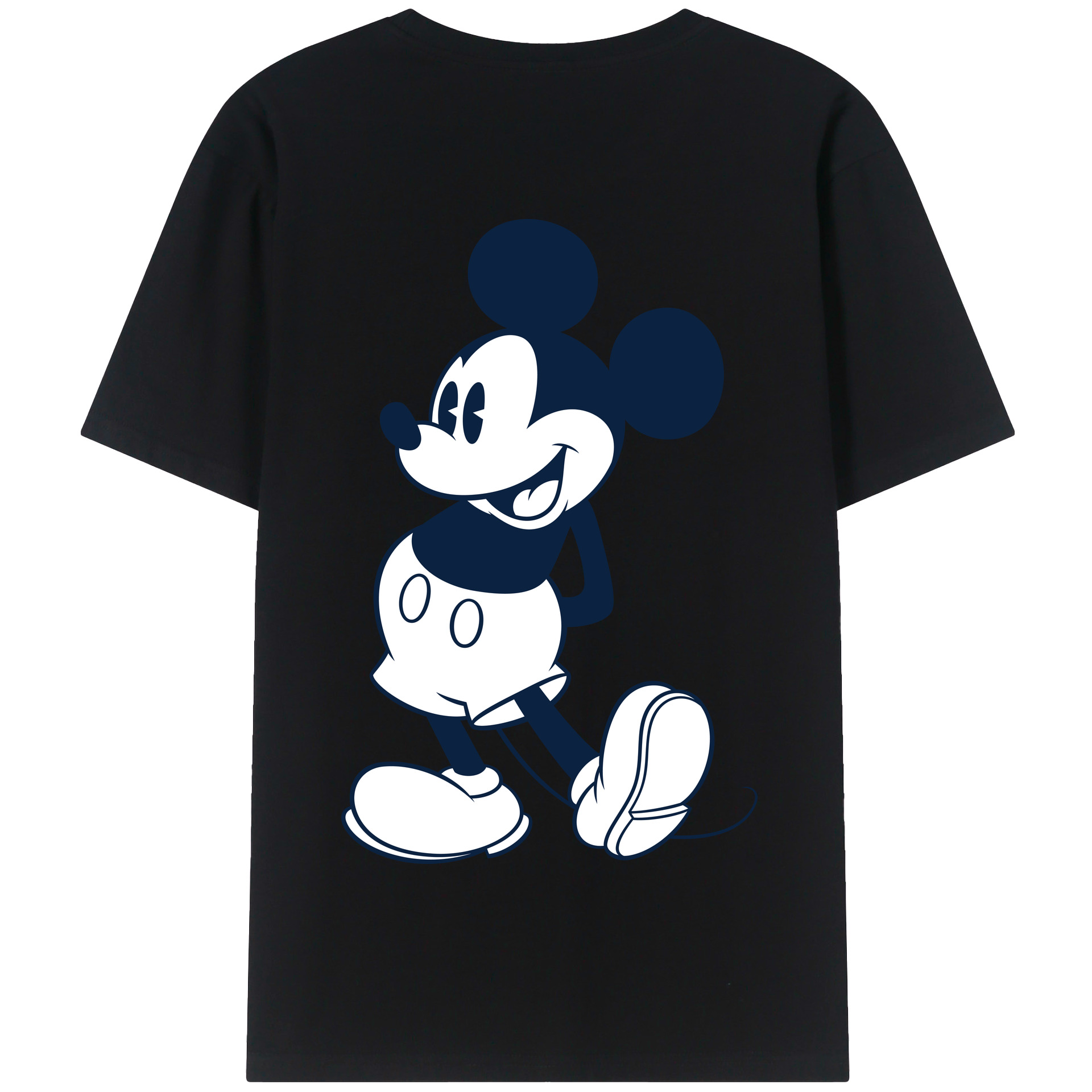 （画像用） ミッキーマウス Mickey Mouse 綿100％半袖Tシャツ（背面プリント）