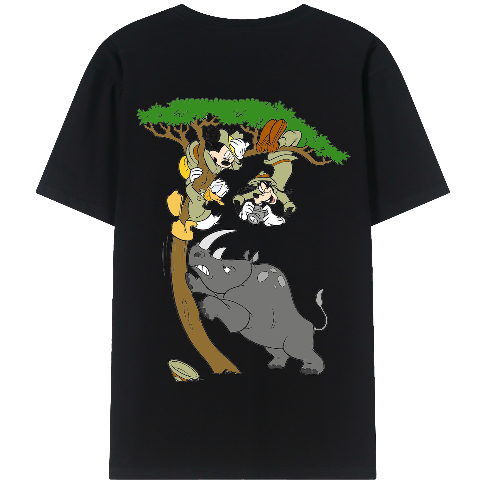 （画像用） ミッキーマウス Mickey Mouse 綿100％半袖Tシャツ（背面プリント）